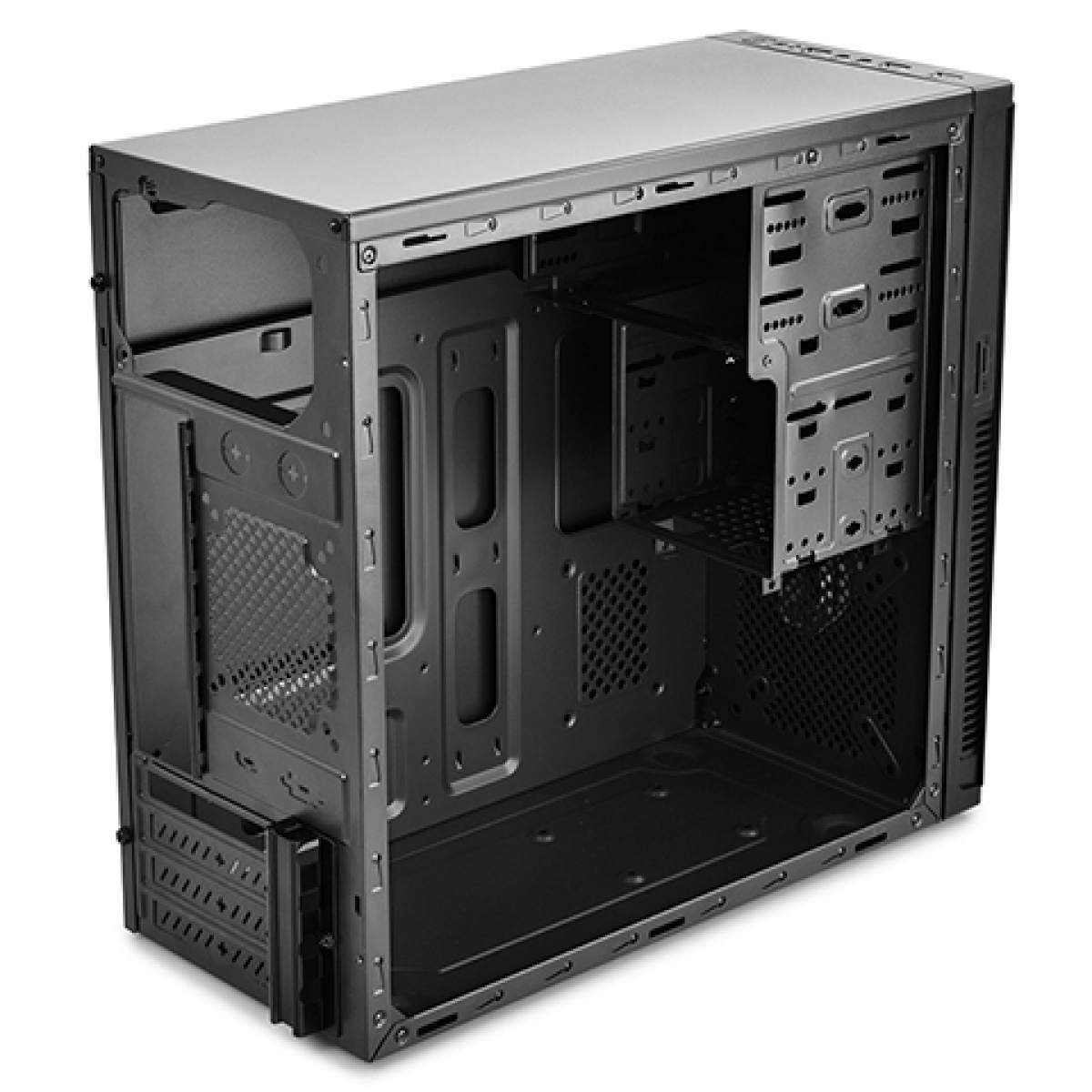 Gabinete Gamer DeepCool Frame, Mid Tower, Black, Sem Fonte, DP-MATX-DPFRAME