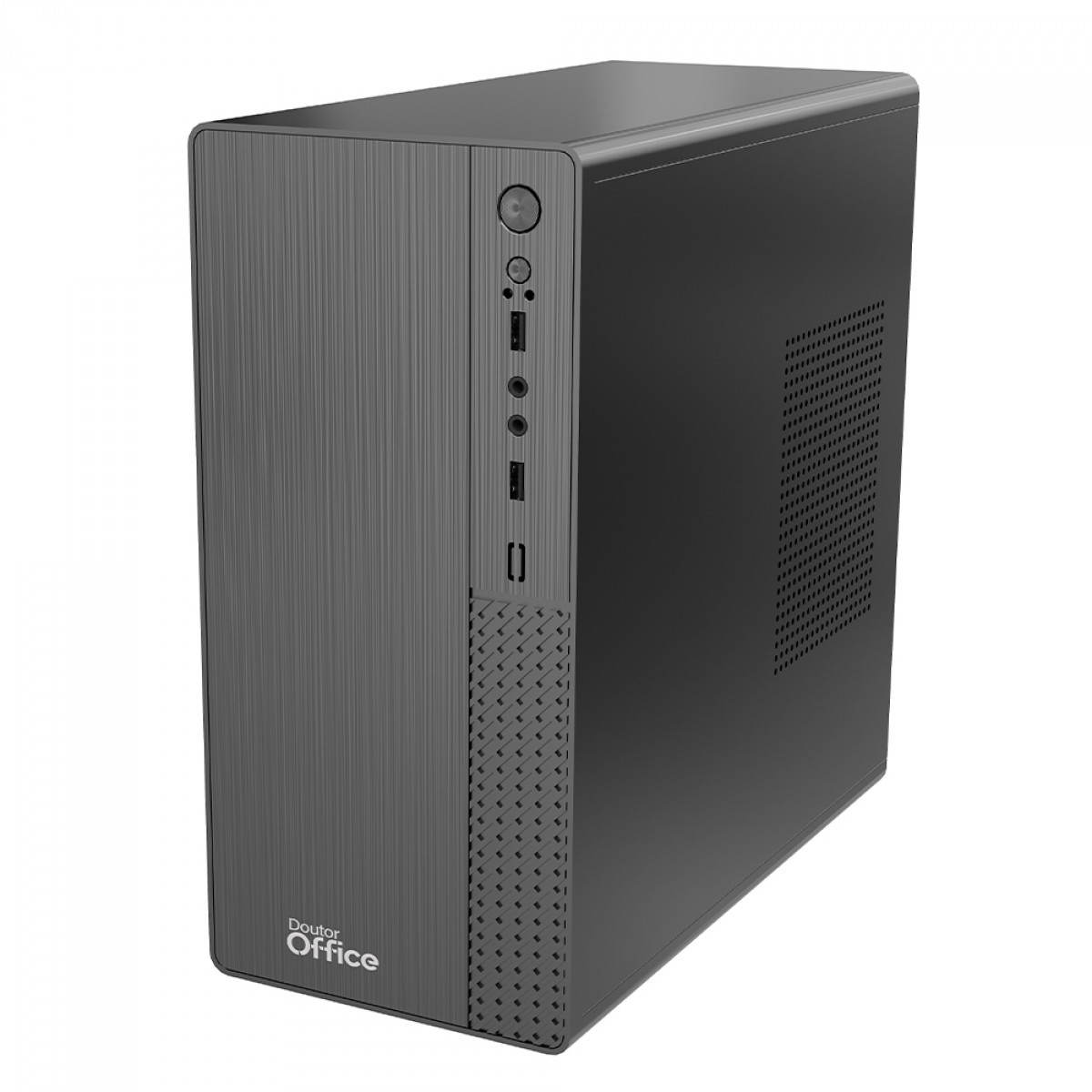 Gabinete Dr. Office D100F, Mini Tower, M-ATX, Com Fonte, Sem Fans, Preto, DO-CS-ITBSFWP