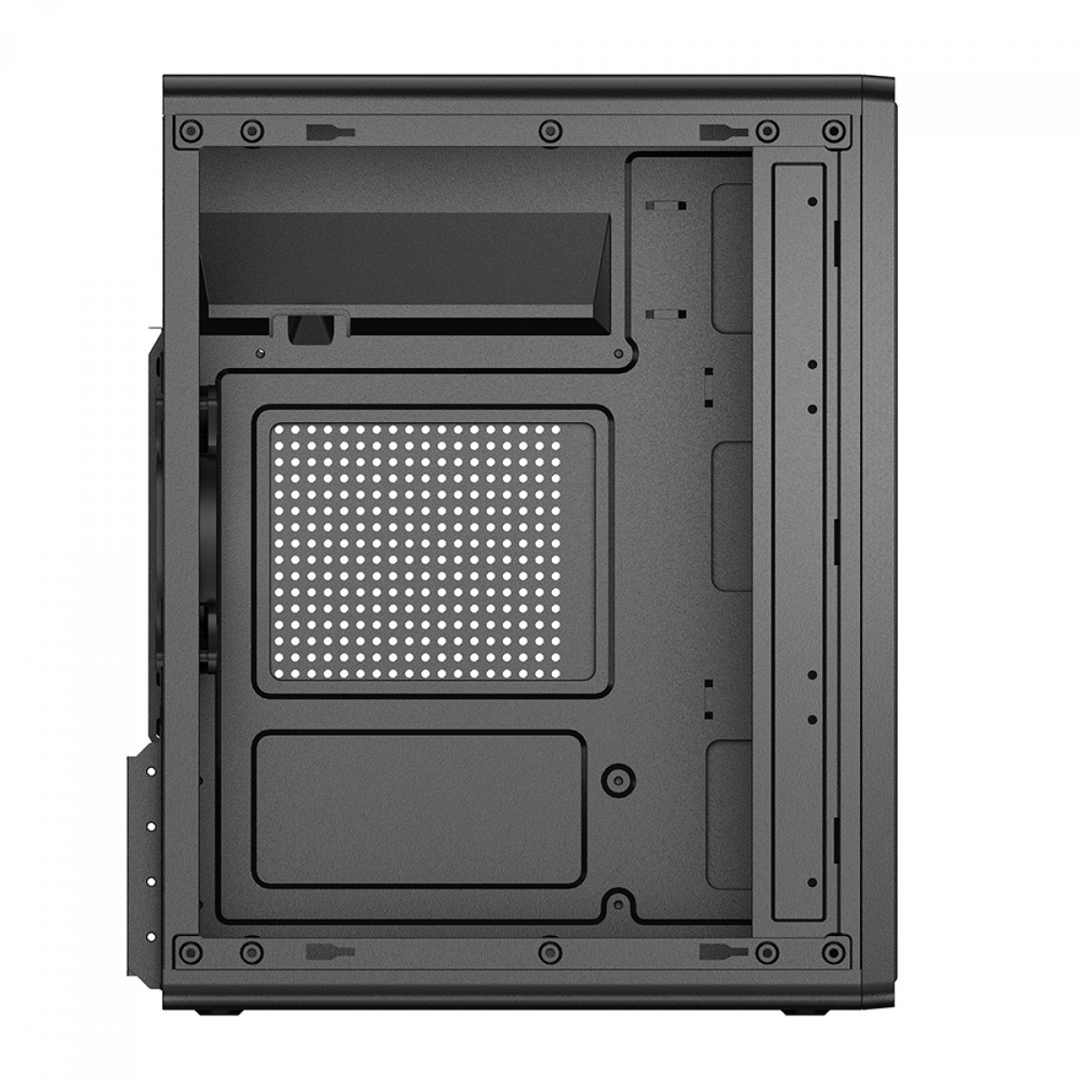 Gabinete Dr. Office D100F, Mini Tower, M-ATX, Com Fonte, Sem Fans, Preto, DO-CS-ITBSFWP
