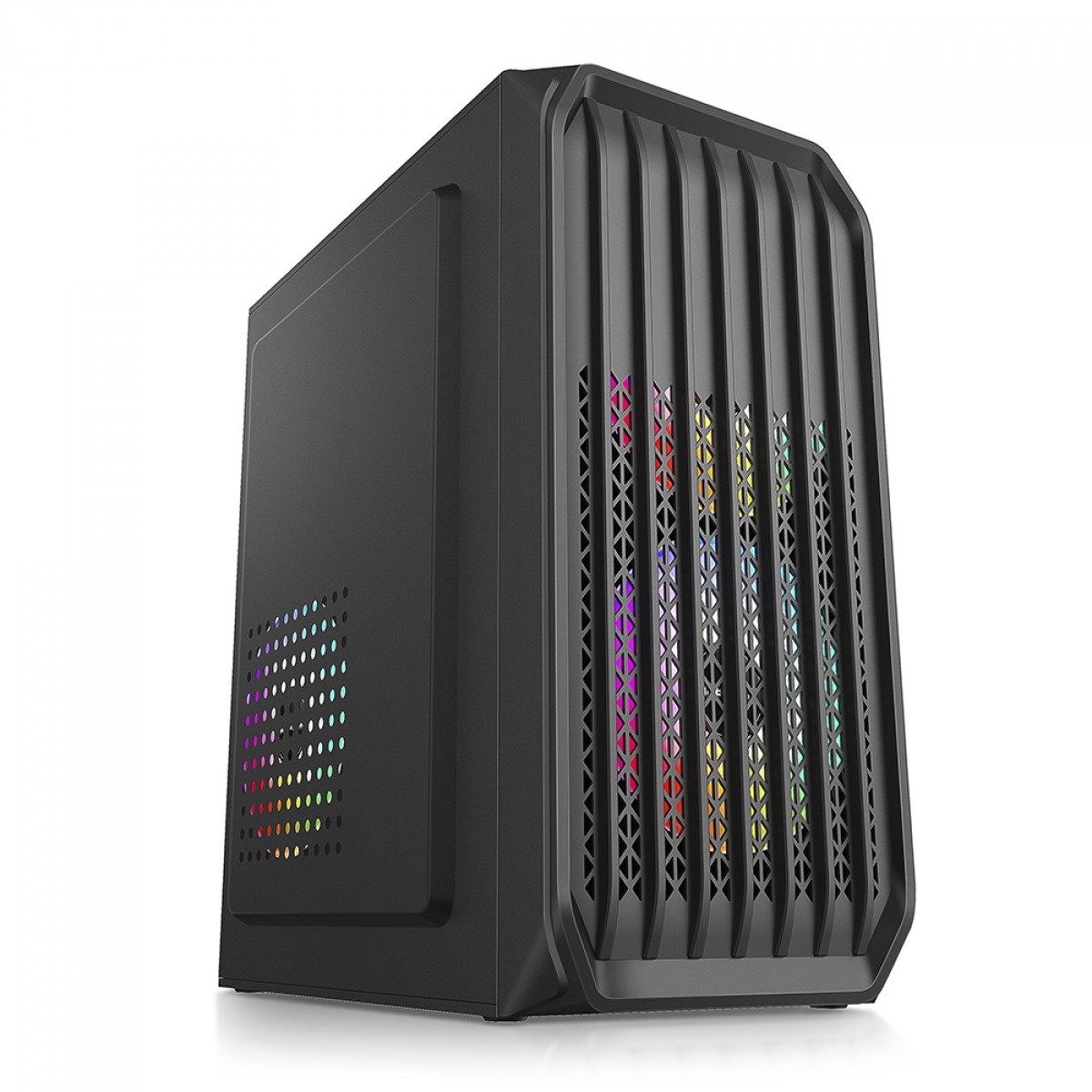 Gabinete Duex Office, MATX, Black, Sem Fonte, Sem Fan, DX255-8