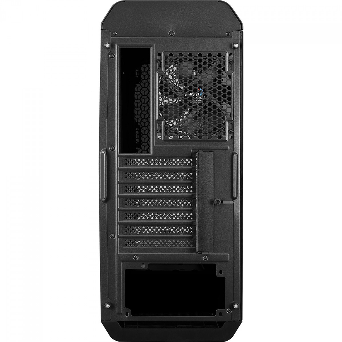 Gabinete Gamer Aerocool Aero One, Mid Tower, Vidro Temperado, Black, ATX, Sem Fonte, Com 1 Fan, AERO ONE