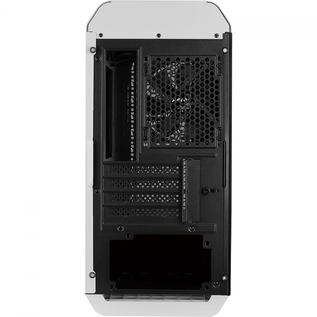 Gabinete Gamer Aerocool Aero One Mini, Mid Tower, Vidro Temperado, White, M-ATX, Sem Fonte, Com 1 Fan, AERO ONE MINI