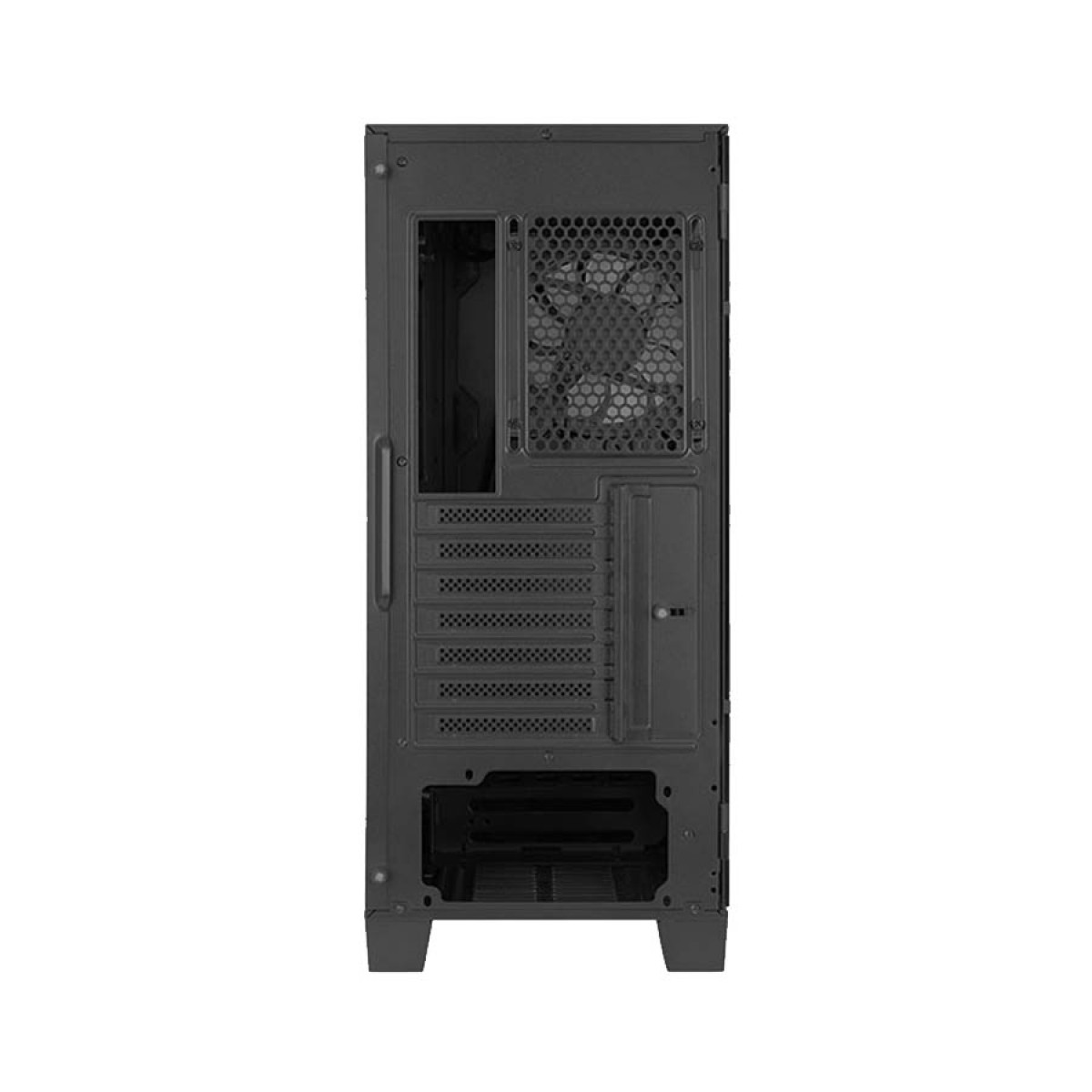 Gabinete Gamer Aerocool Mirage, Mid Tower, RGB, Vidro Temperado, Black, ATX, Sem Fonte, Com 1 Fan, MIRAGE-G-BK-V1