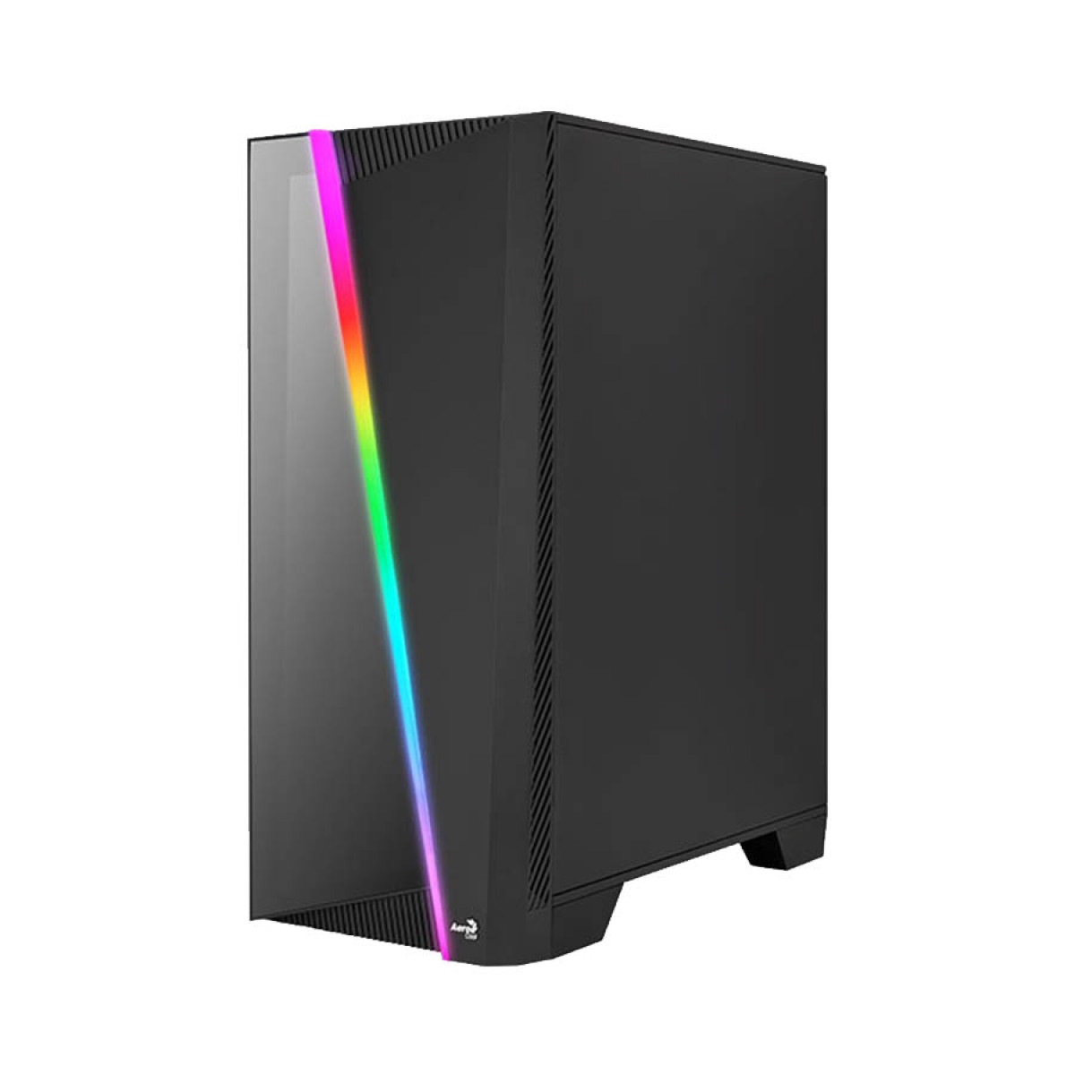 Gabinete Gamer Aerocool Mirage, Mid Tower, RGB, Vidro Temperado, Black, ATX, Sem Fonte, Com 1 Fan, MIRAGE-G-BK-V1