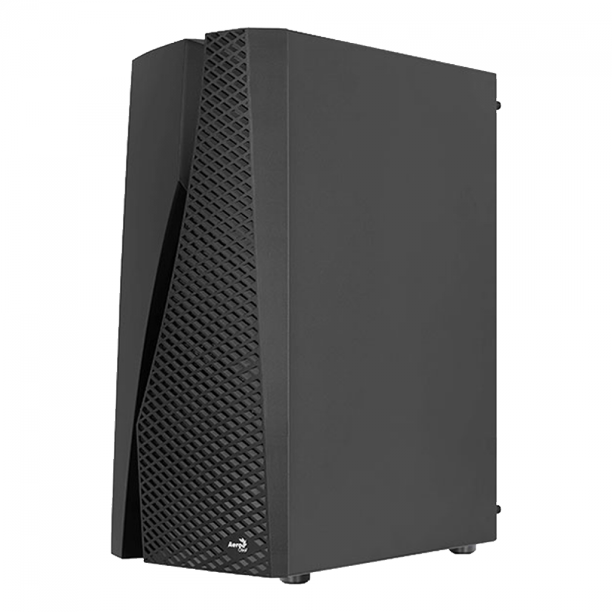 Gabinete Gamer Aerocool Wave, V1, Mid Tower, Vidro Temperado, Black, ATX, Sem Fonte, Com 1 fan, WAVE-G-BK-V1
