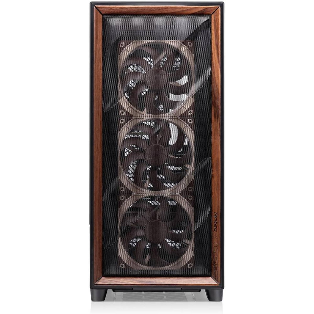 Gabinete Gamer Antec Flux Pro Noctua Edition, Mid Tower, Vidro Temperado, E-ATX, Com 6 Fans, Preto/Marrom