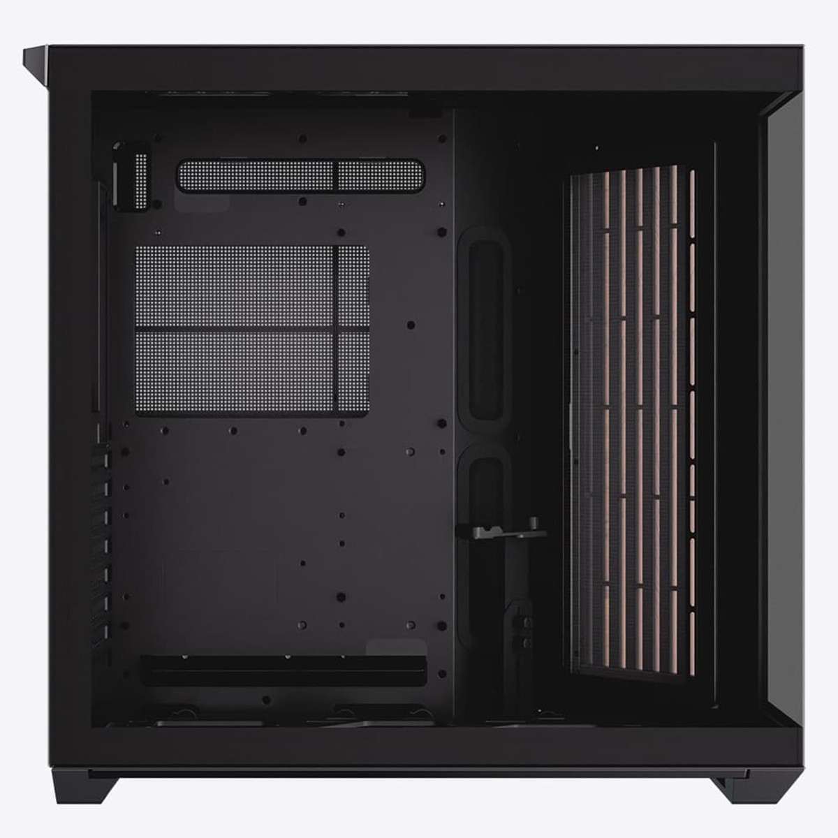 Gabinete Gamer APNX V1, Mid Tower, Vidro Temperado, ATX, Sem Fonte, Sem Fans, Black/Wood