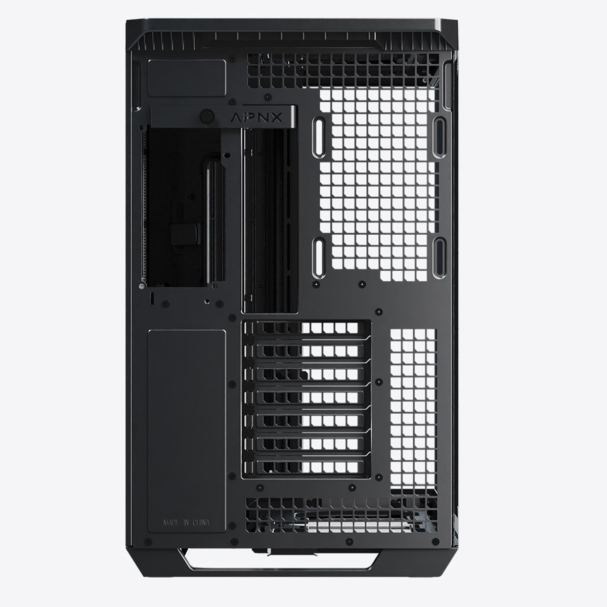 Gabinete Gamer APNX V1, Mid Tower, Vidro Temperado, ATX, Sem Fonte, Sem Fans, Preto