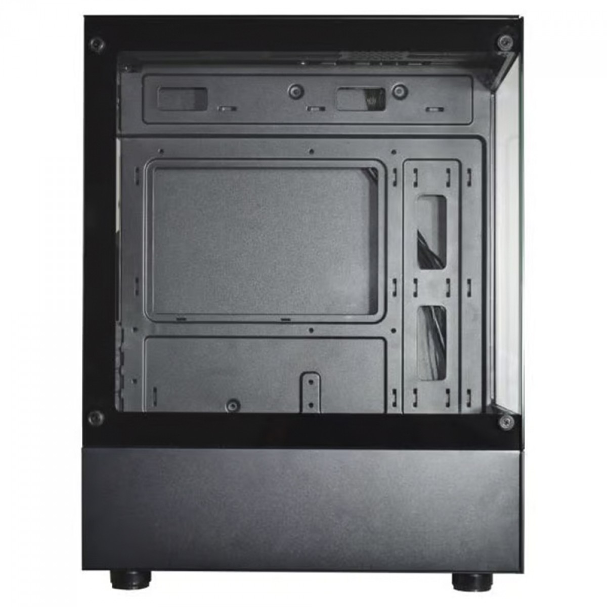 Gabinete Gamer Aquario K-MEX Medusa II CG-02TW, Mid Tower, Vidro Temperado, M-ATX, Sem Fonte, Com 3 Fans RGB, Preto, CG02TWRH002CB0X