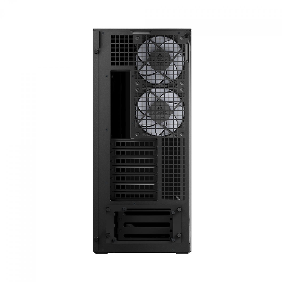 Gabinete Gamer Arctic Xtender Black, Mid Tower, Vidro Temperado Fumê, E-ATX, Com 5 Fans, Preto, ACPCC00015A