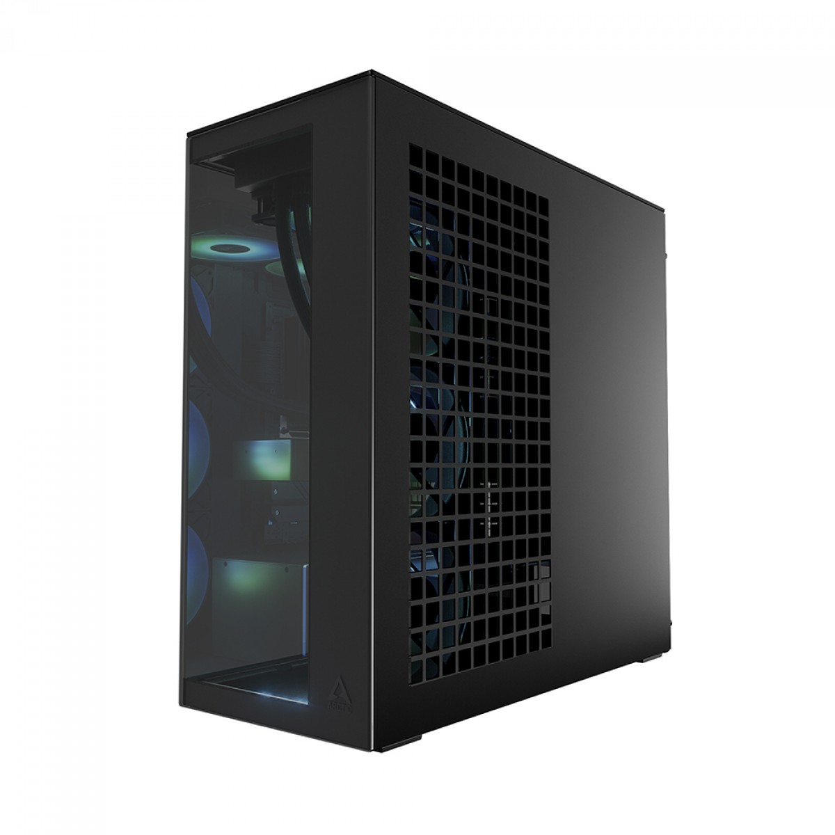 Gabinete Gamer Arctic Xtender Black, Mid Tower, Vidro Temperado Fumê, E-ATX, Com 5 Fans, Preto, ACPCC00015A