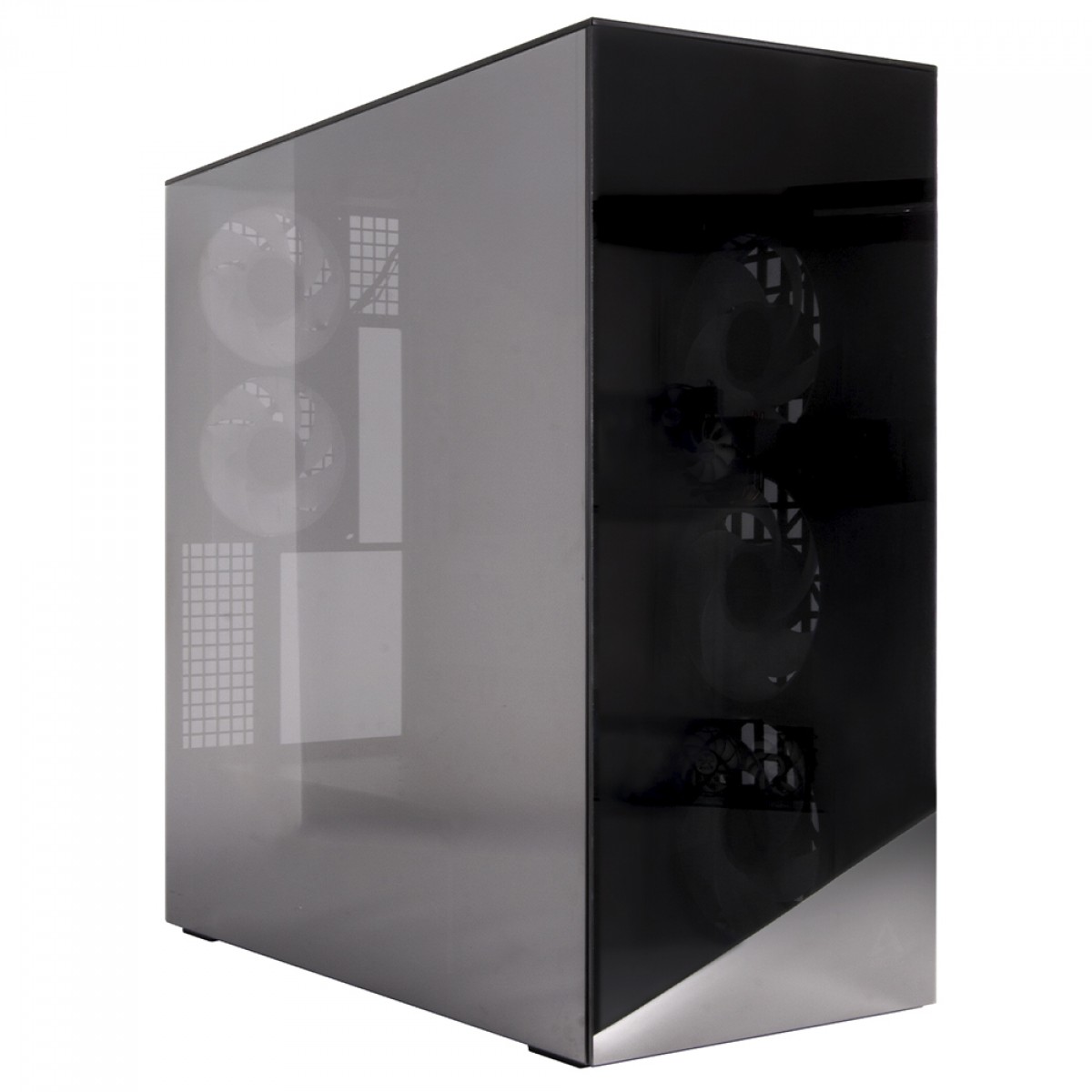 Gabinete Gamer Arctic Xtender, Mid Tower, Vidro Temperado Espelhado, E-ATX, Com 5 Fans, Preto, ACPCC00018A