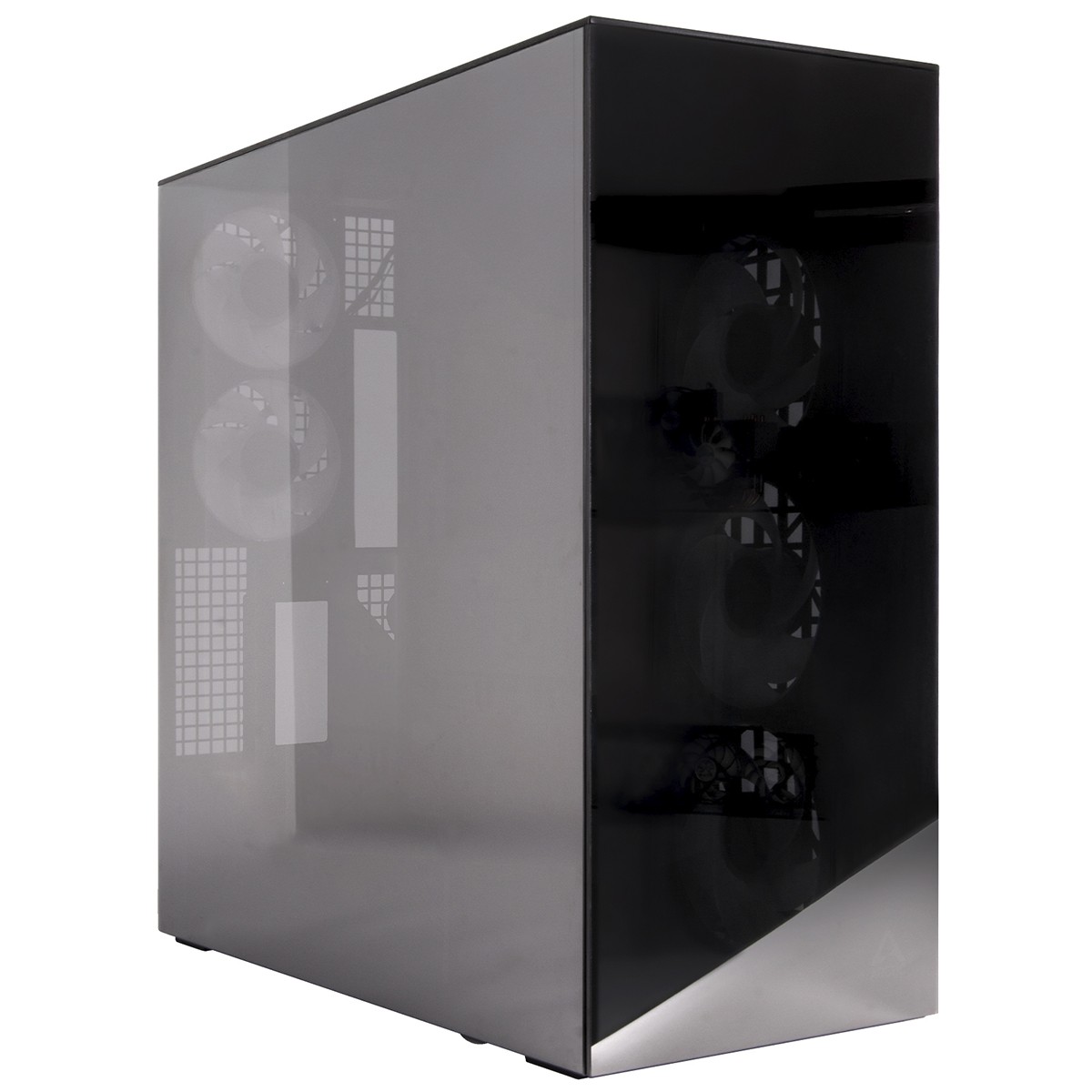 Gabinete Gamer Arctic Xtender VG, Mid Tower, Vidro Temperado Espelhado, E-ATX, Com 5 Fans, Preto, ACPCC00019A