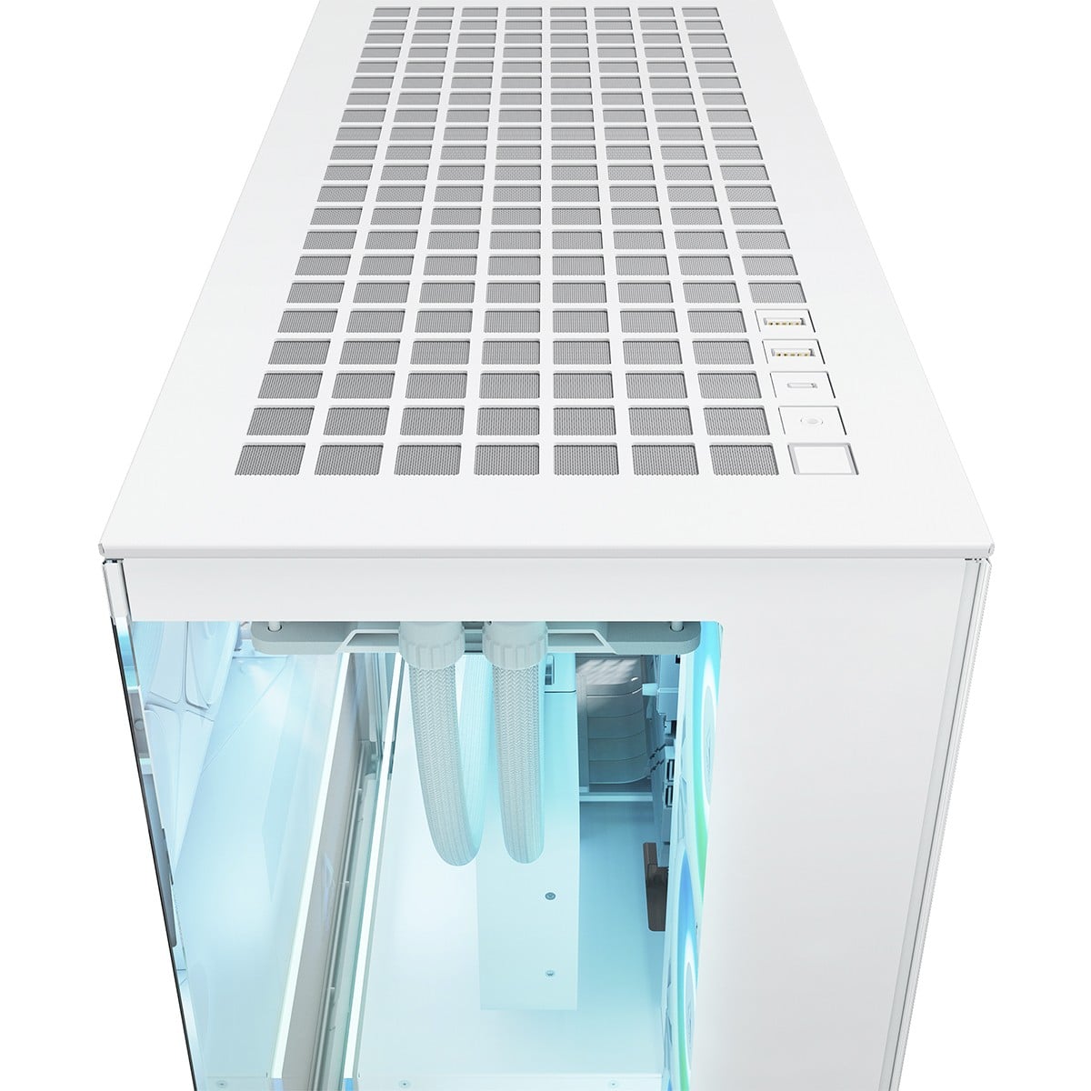 Gabinete Gamer Arctic Xtender VG White, Mid Tower, Vidro Temperado, E-ATX, Com 5 Fans ARGB, Branco, ACPCC00017A