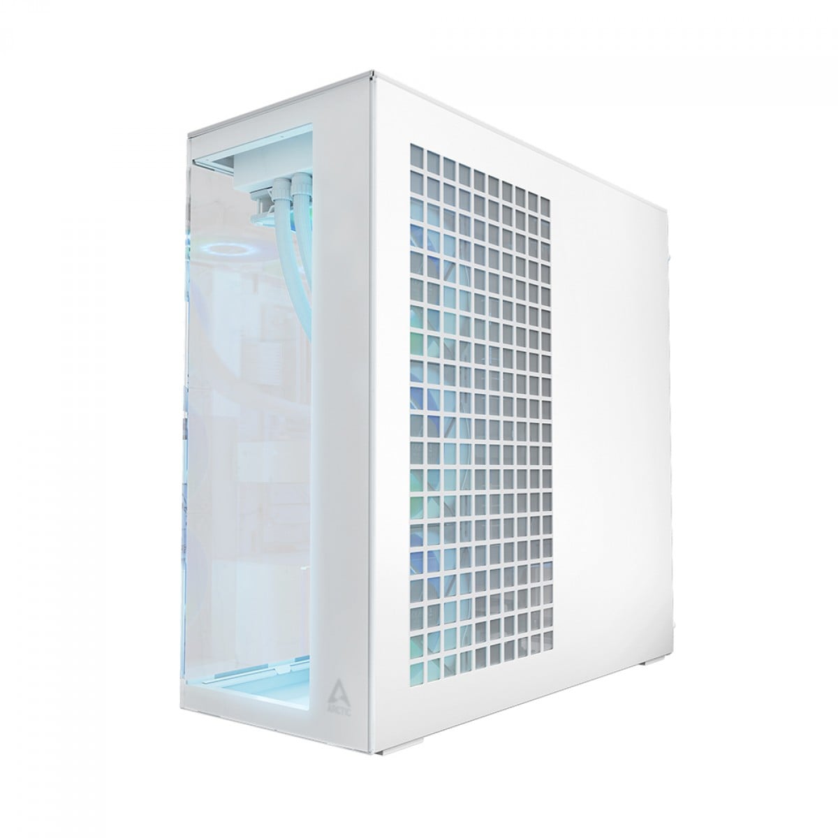 Gabinete Gamer Arctic Xtender White, Mid Tower, Vidro Temperado, E-ATX, Com 5 Fans ARGB, Branco, ACPCC00014A