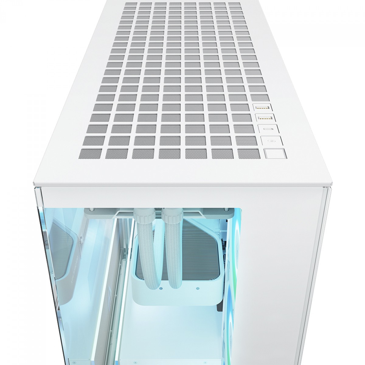 Gabinete Gamer Arctic Xtender White, Mid Tower, Vidro Temperado, E-ATX, Com 5 Fans ARGB, Branco, ACPCC00014A