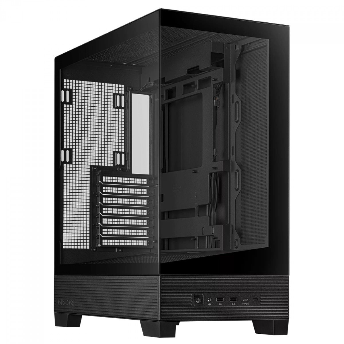 Gabinete Gamer Asus A31, Mid Tower, Vidro Temperado, ATX, Sem Fonte, Sem Fan, Preto, 90DC00R0-B00000