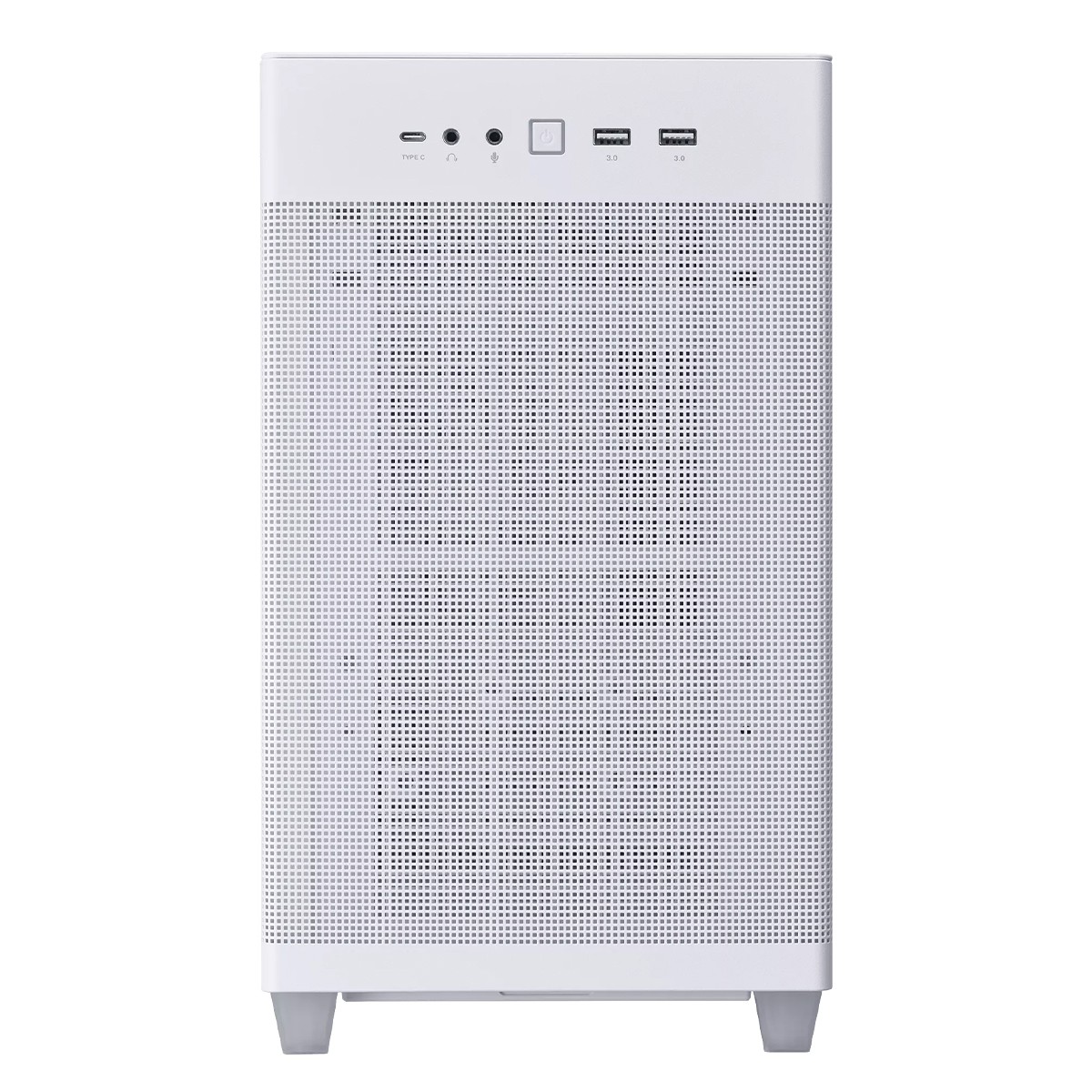 Gabinete Gamer Asus Prime AP201, Mini Tower, Mesh, MATX, Branco, Com 1 Fan, 90DC00G3-B30000
