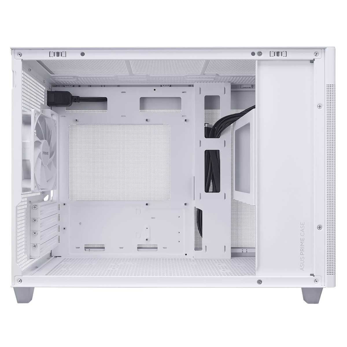 Gabinete Gamer Asus Prime AP201, Mini Tower, Mesh, MATX, Branco, Com 1 Fan, 90DC00G3-B30000