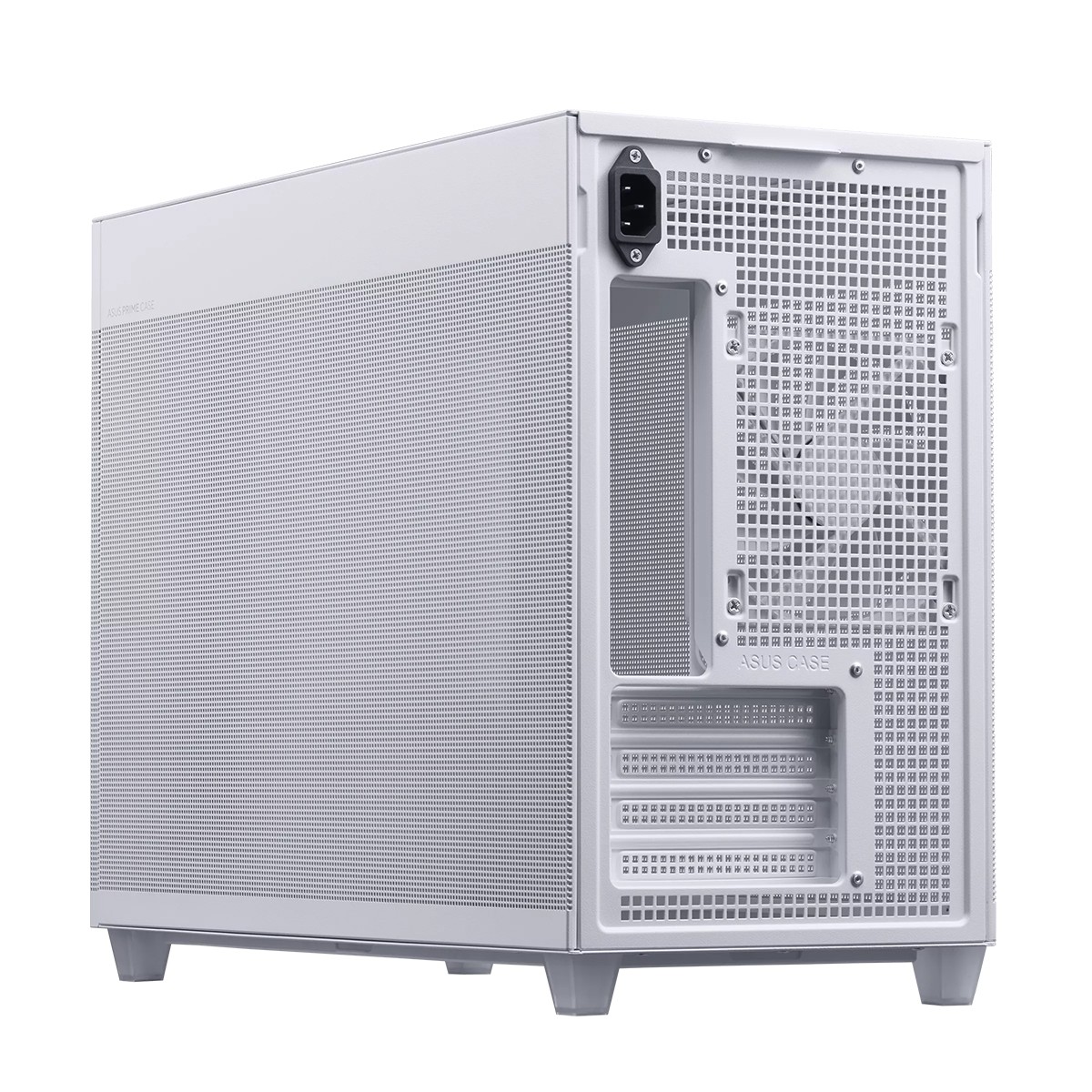 Gabinete Gamer Asus Prime AP201, Mini Tower, Mesh, MATX, Branco, Com 1 Fan, 90DC00G3-B30000