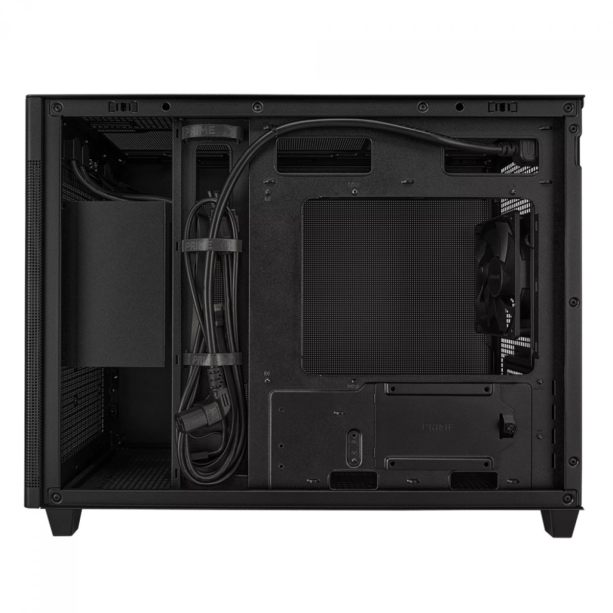 Gabinete Gamer Asus Prime AP201, Mini Tower, Mesh, MATX, Preto, Com 1 Fan, 90DC00G0-B30000