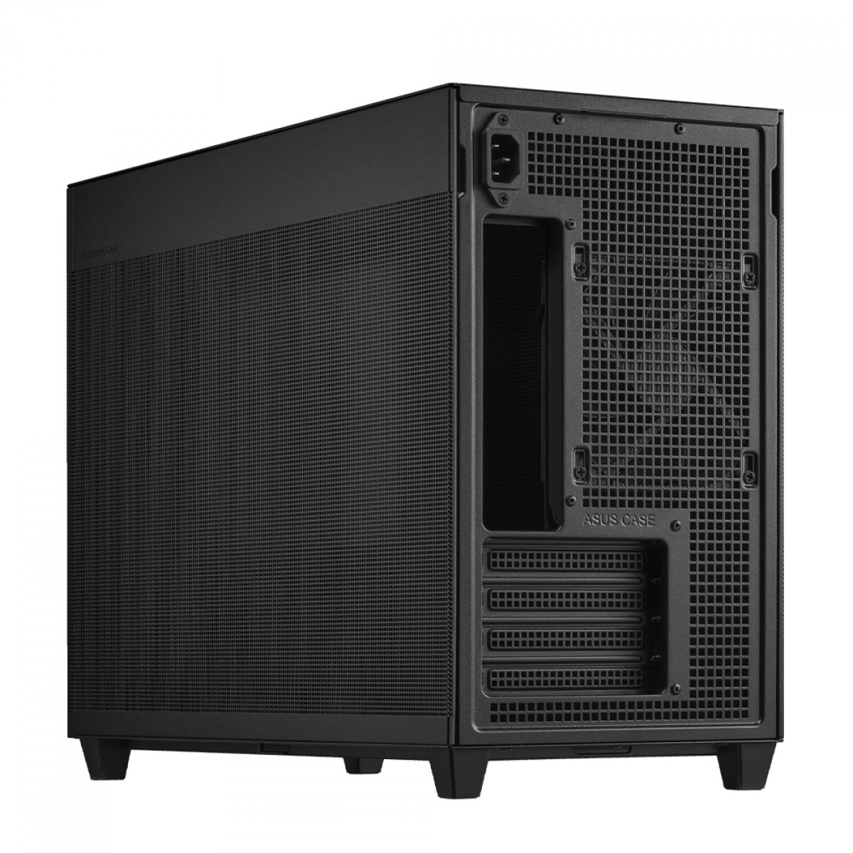 Gabinete Gamer Asus Prime AP201, Mini Tower, Mesh, MATX, Preto, Com 1 Fan, 90DC00G0-B30000