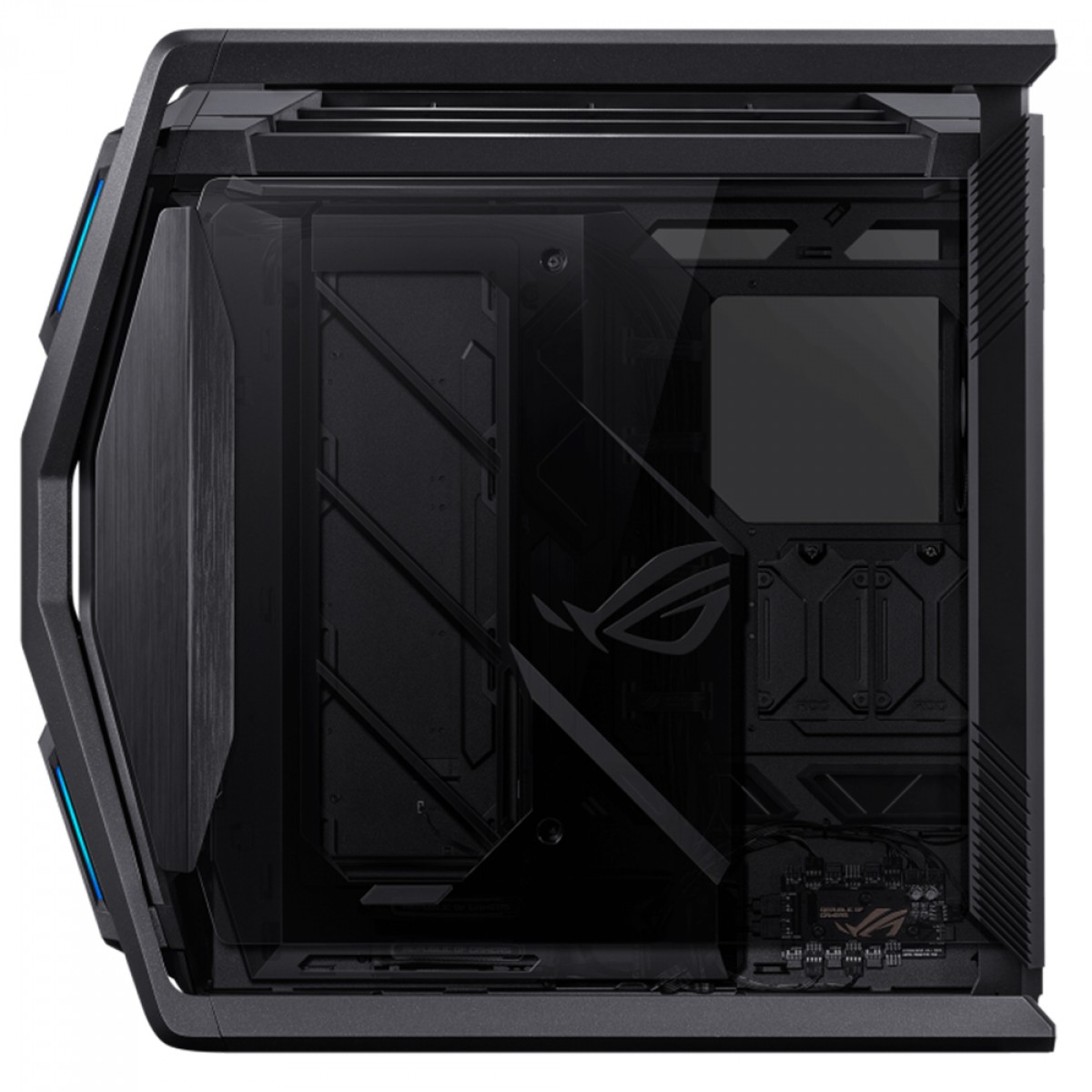 Gabinete Gamer Asus ROG Hyperion GR701, RGB, Full Tower, Vidro Temperado, E-ATX, Sem Fonte, Com 4 Fans, Preto, 90DC00F0-B30000