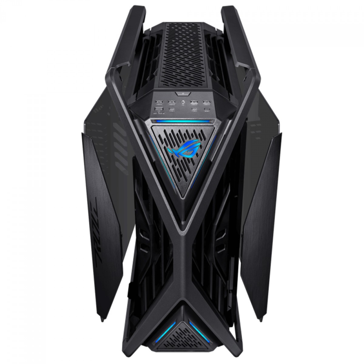 Gabinete Gamer Asus ROG Hyperion GR701, RGB, Full Tower, Vidro Temperado, E-ATX, Sem Fonte, Com 4 Fans, Preto, 90DC00F0-B30000