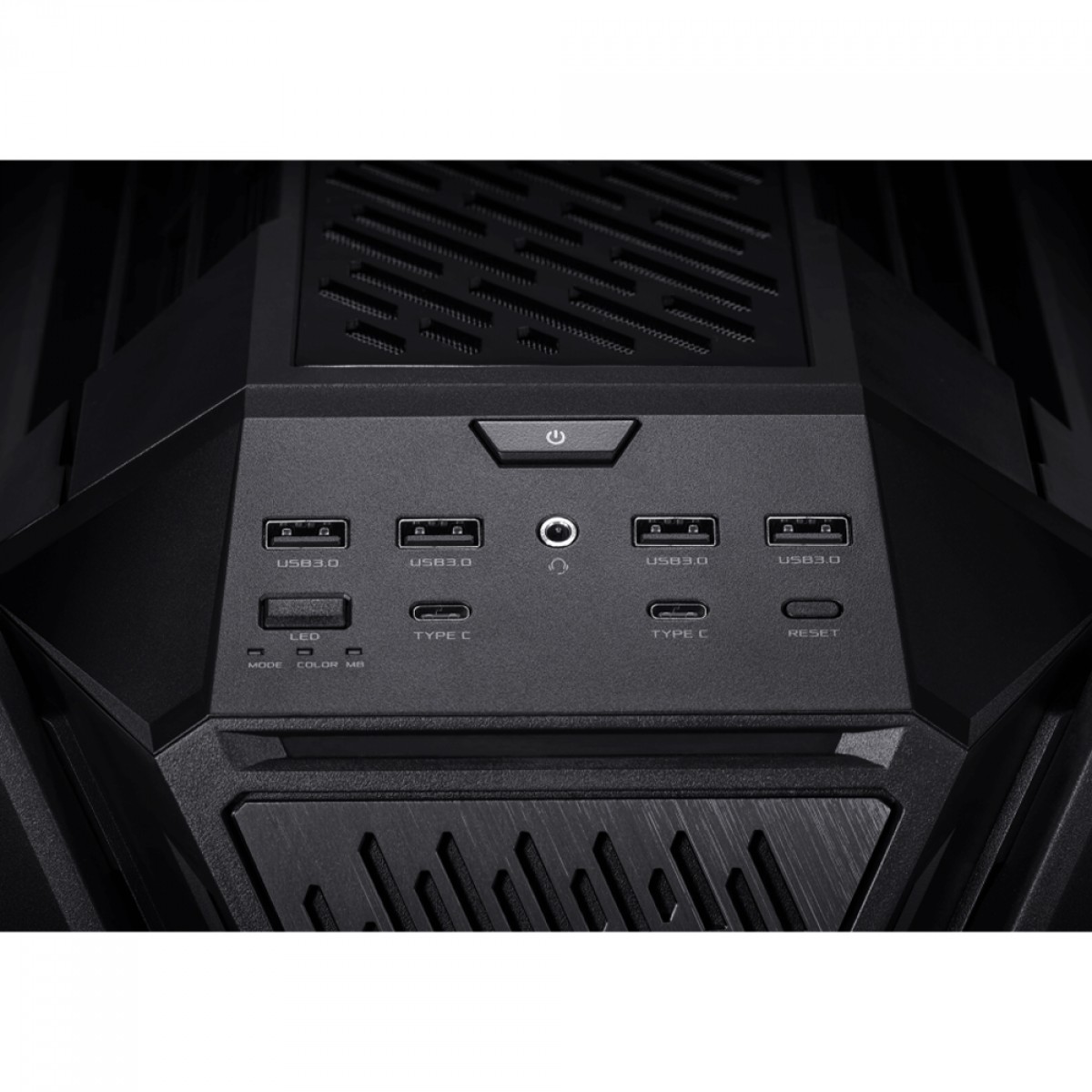 Gabinete Gamer Asus ROG Hyperion GR701, RGB, Full Tower, Vidro Temperado, E-ATX, Sem Fonte, Com 4 Fans, Preto, 90DC00F0-B30000