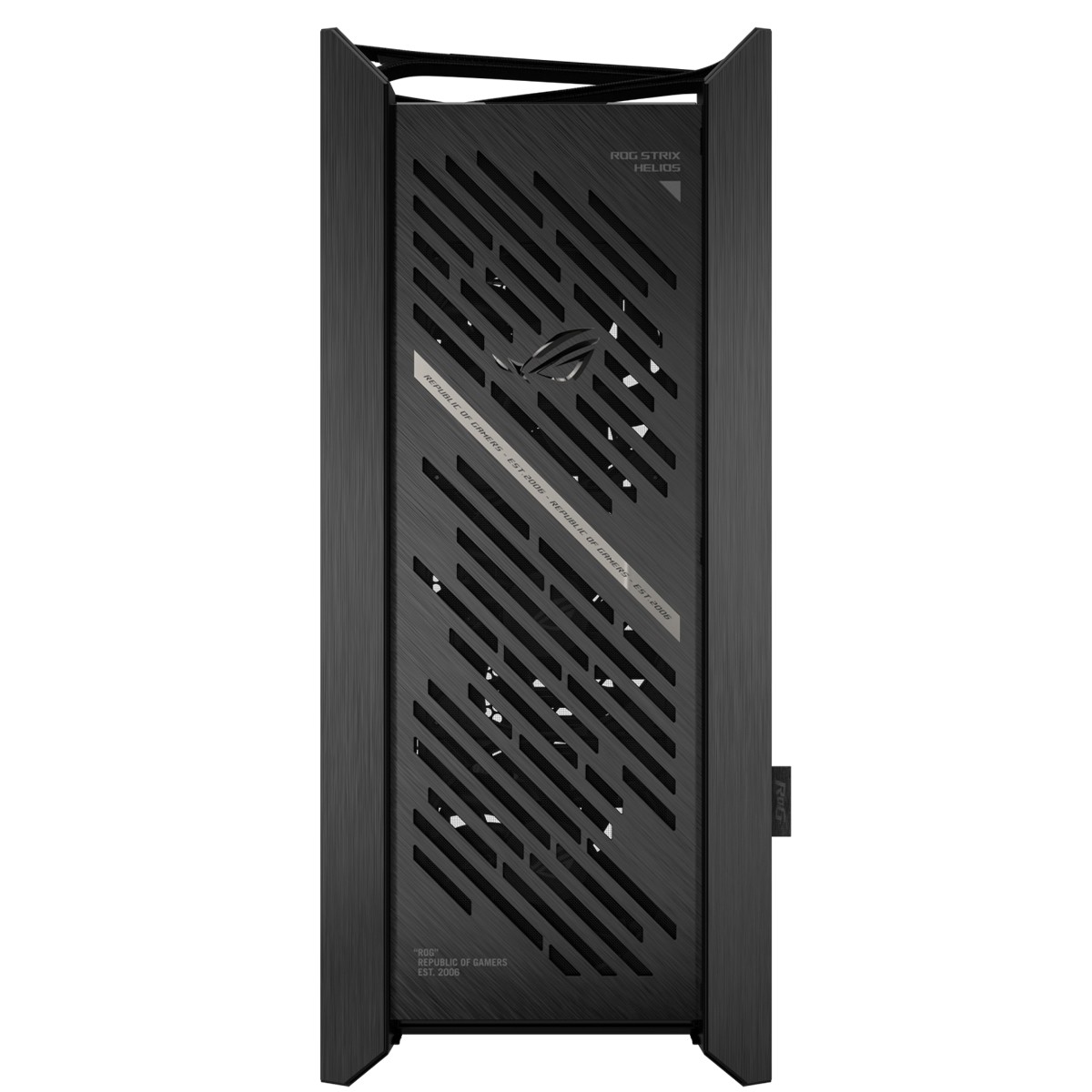 Gabinete Gamer Asus ROG Strix Helios II GX601S Black, Mid Tower, Vidro Temperado, ATX, Sem Fonte, Com 4 Fans, Preto, 90DC00W0-B30000