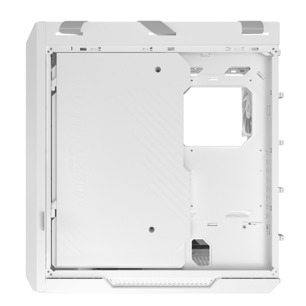 Gabinete Gamer Asus ROG Strix Helios II White, RGB, Mid Tower, Vidro Temperado, ATX, Sem Fonte, Com 4 Fans, Branco, 90DC00W3-B30000