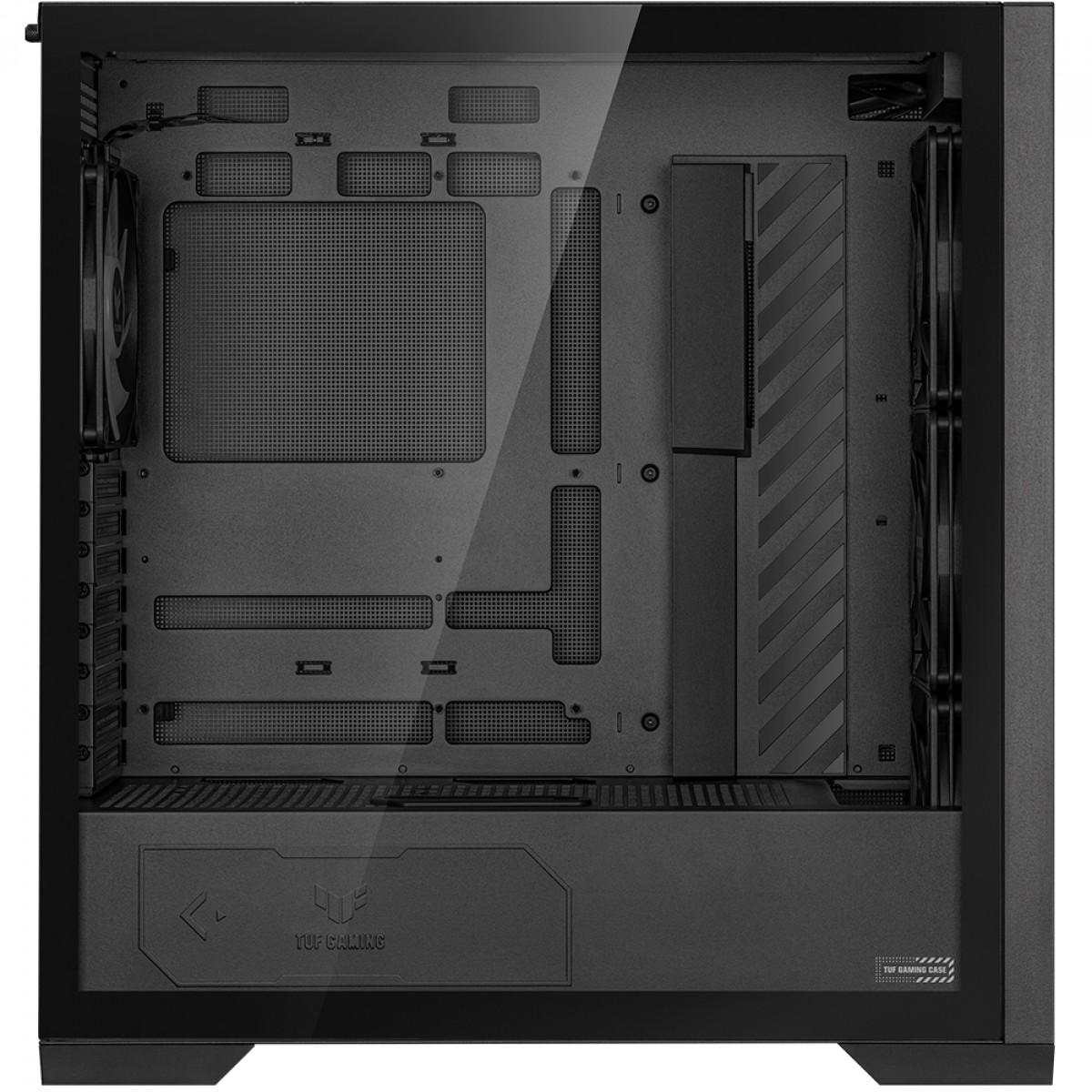 Gabinete Gamer Asus TUF Gaming GT302 ARGB, Mid Tower, Vidro Temperado, E-ATX, 4 Fans ARGB, Preto, 90DC00I0-B10000