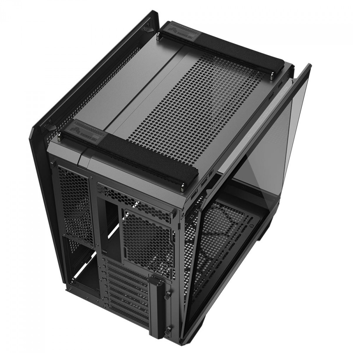 Gabinete Gamer Asus TUF Gaming GT502 Horizon, Mid Tower, Vidro Temperado, ATX, Sem Fonte, Sem Fans, Preto, 90DC0090-B00020