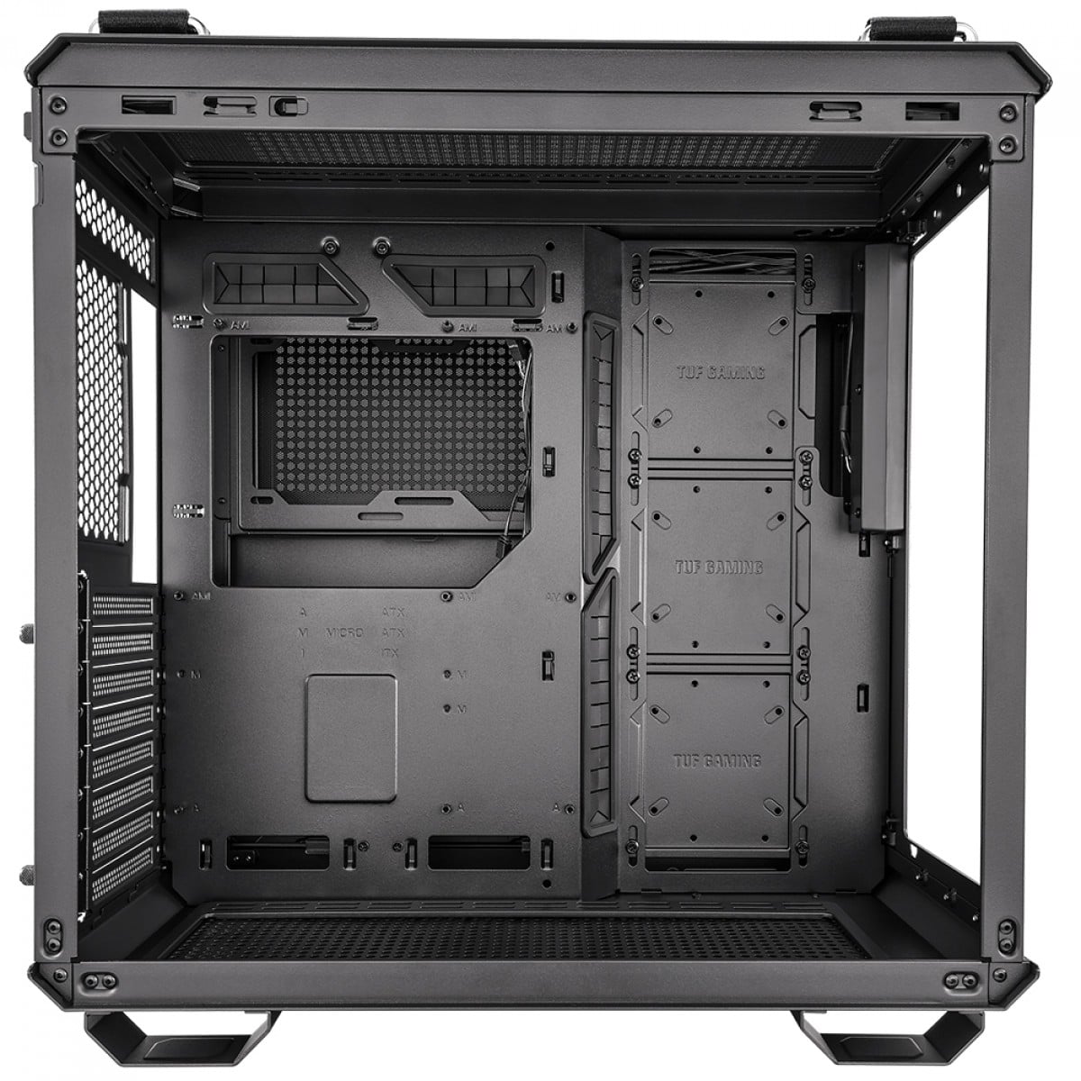 Gabinete Gamer Asus TUF GT502 Case-Black, Mid Tower, Vidro Temperado, ATX, Preto, 90DC0090-B00000 