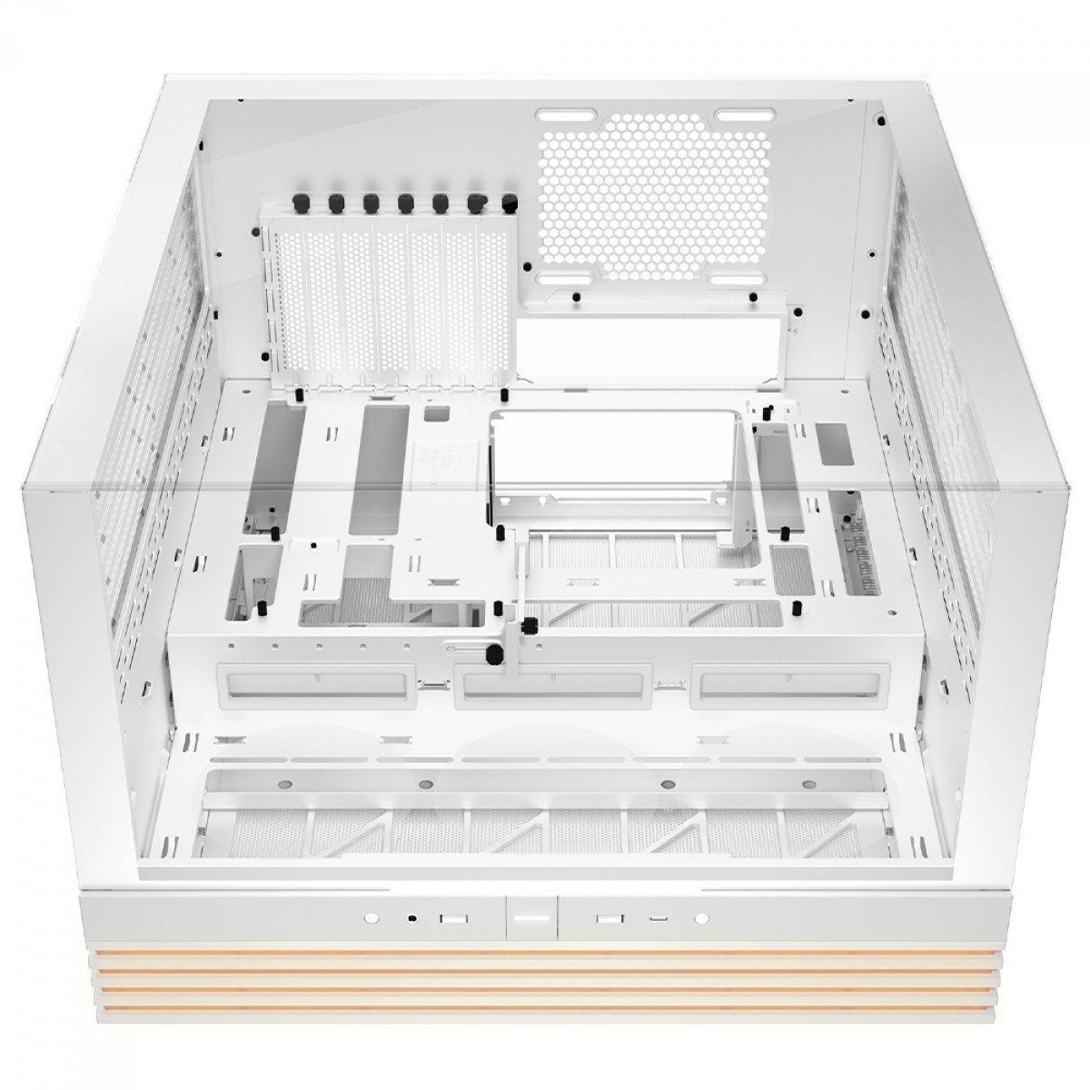 Gabinete Gamer Be Quiet Light Base 600 DX, ARGB, Mid Tower, ATX, Vidro Temperado, Sem Fans, Branco, BGW66