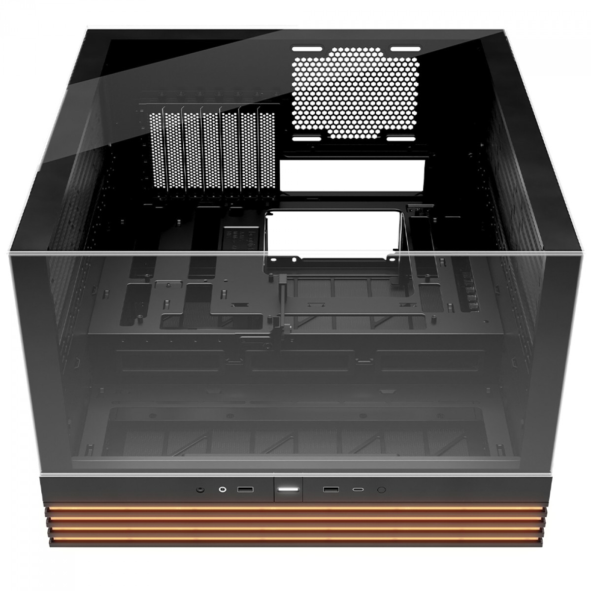 Gabinete Gamer Be Quiet Light Base 600 DX, ARGB, Mid Tower, ATX, Vidro Temperado, Sem Fans, Preto, BGW65