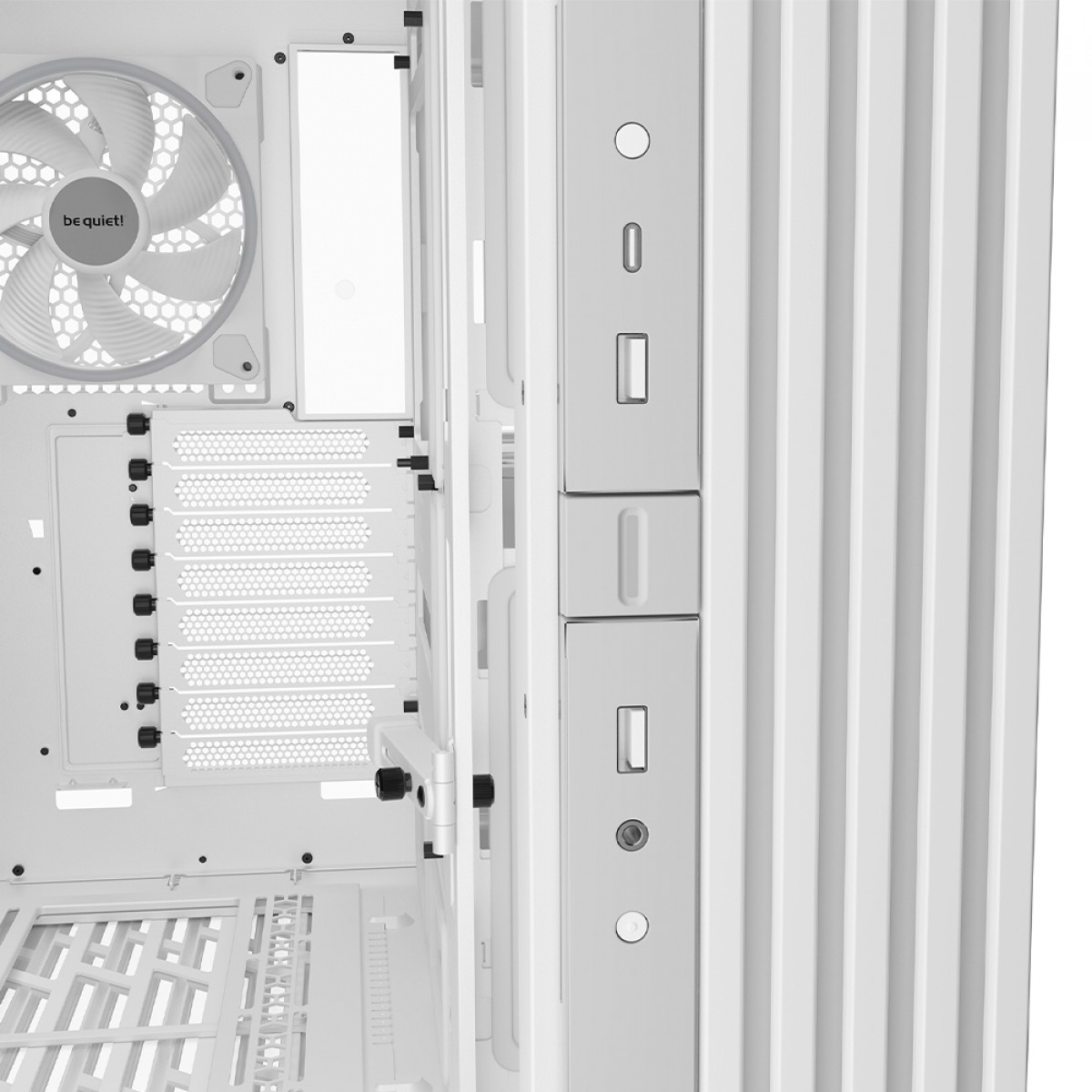 Gabinete Gamer Be Quiet Light Base 900 DX, ARGB, Full Tower, EATX, Vidro Temperado, Sem Fans, Branco, BGW70