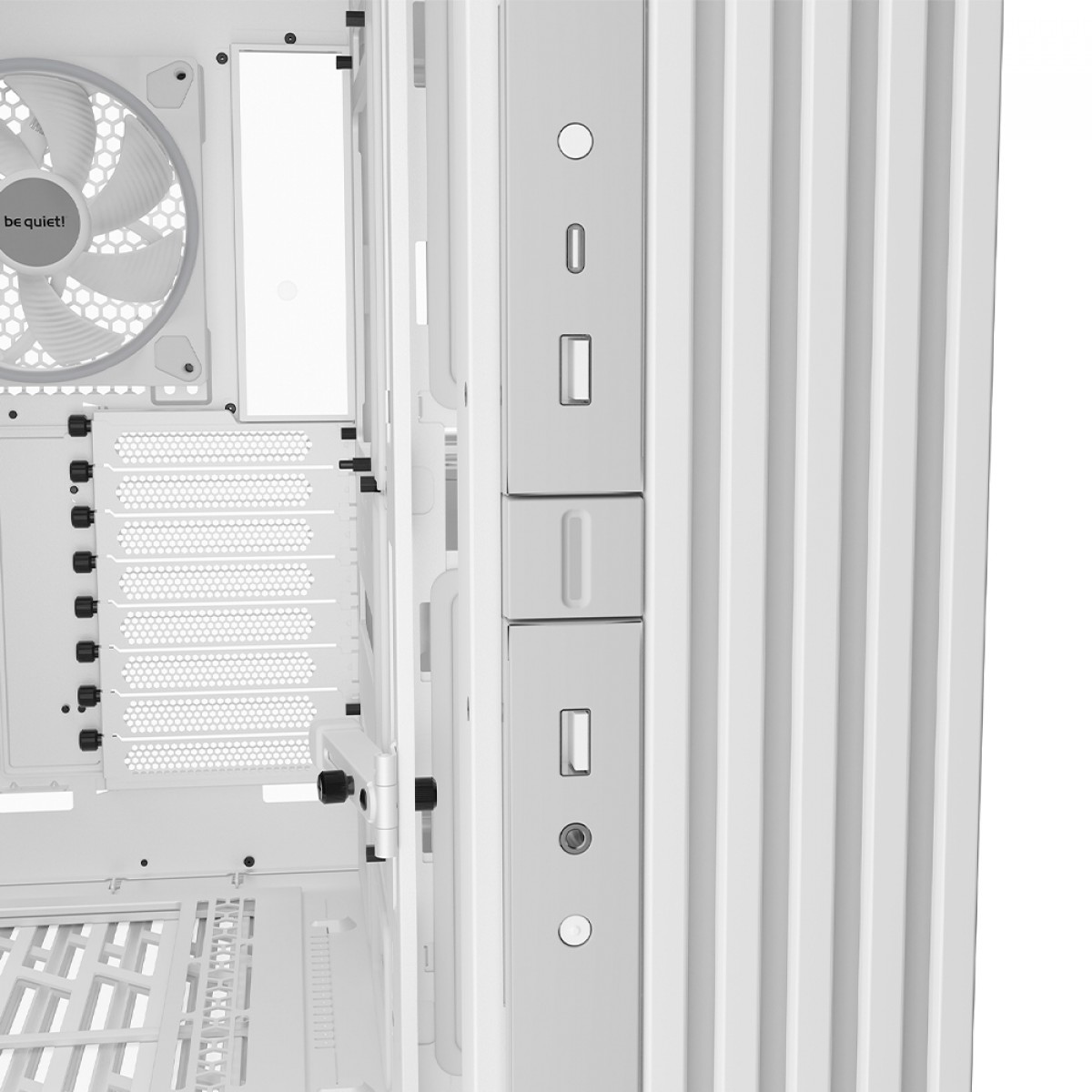 Gabinete Gamer Be Quiet Light Base 900 FX, ARGB, Full Tower, EATX, Vidro Temperado, Com 4 Fans, Branco, BGW72