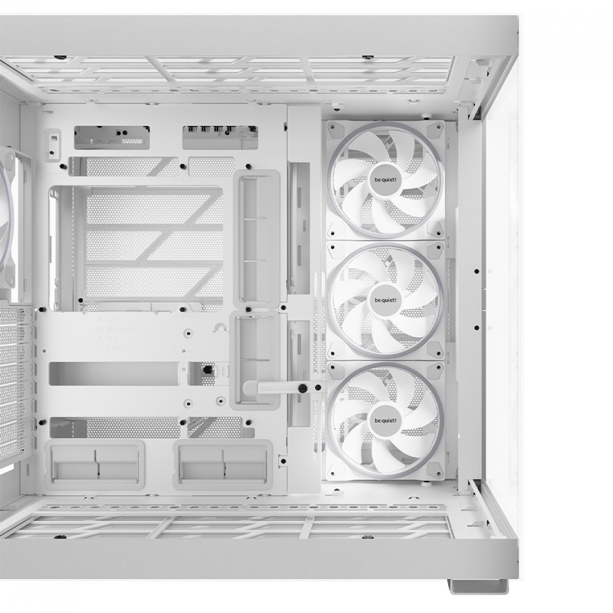 Gabinete Gamer Be Quiet Light Base 900 FX, ARGB, Full Tower, EATX, Vidro Temperado, Com 4 Fans, Branco, BGW72
