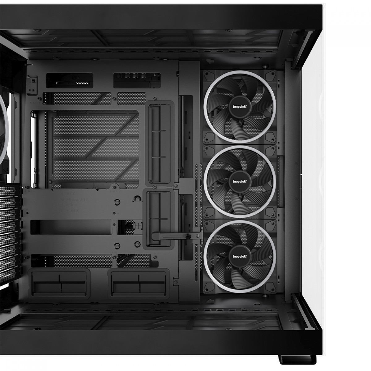 Gabinete Gamer Be Quiet Light Base 900 FX, ARGB, Full Tower, EATX, Vidro Temperado, Com 4 Fans, Preto, BGW71
