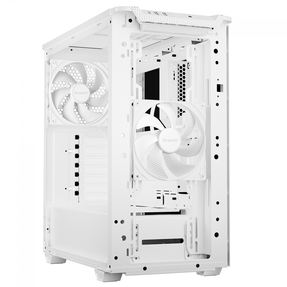 Gabinete Gamer Be Quiet Pure Base 501 Airflow Window, Mid Tower, Vidro Temperado, ATX, Sem Fonte, Com 2 Fans, Branco, BGW75