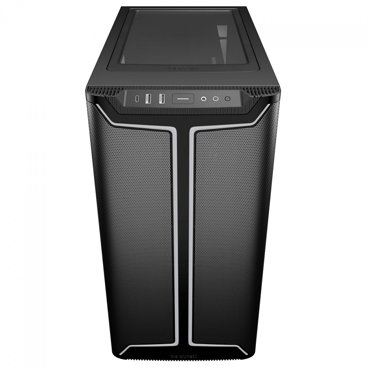 Gabinete Gamer Be Quiet Pure Base 501 DX, ARGB, Mid Tower, Vidro Temperado, ATX, Sem Fonte, Com 3 Fans, Preto, BGW76