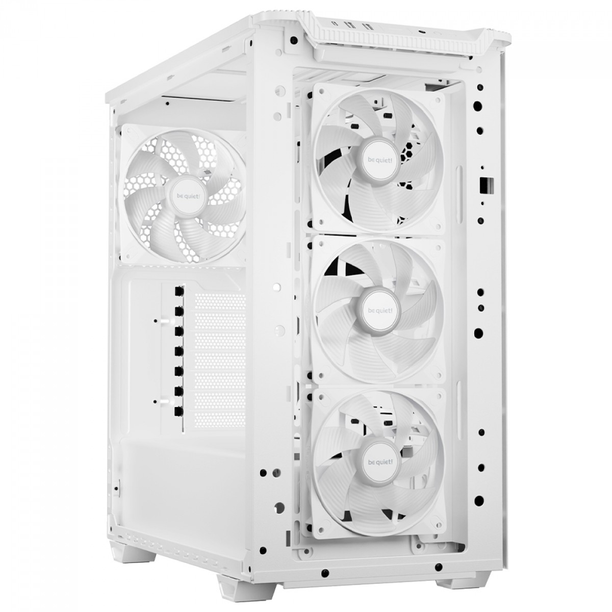 Gabinete Gamer Be Quiet Pure Base 501 LX, ARGB, Mid Tower, Vidro Temperado, ATX, Sem Fonte, Com 4 Fans, Branco, BGW79