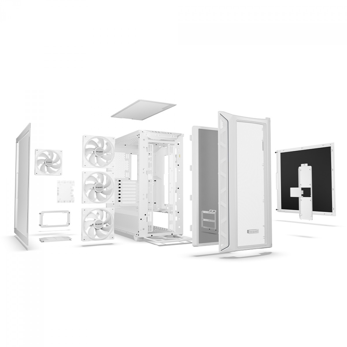 Gabinete Gamer Be Quiet Shadow Base 800 FX, Mid Tower, EATX, ARGB, Vidro Temperado, Com 4 Fans, Branco, BGW64