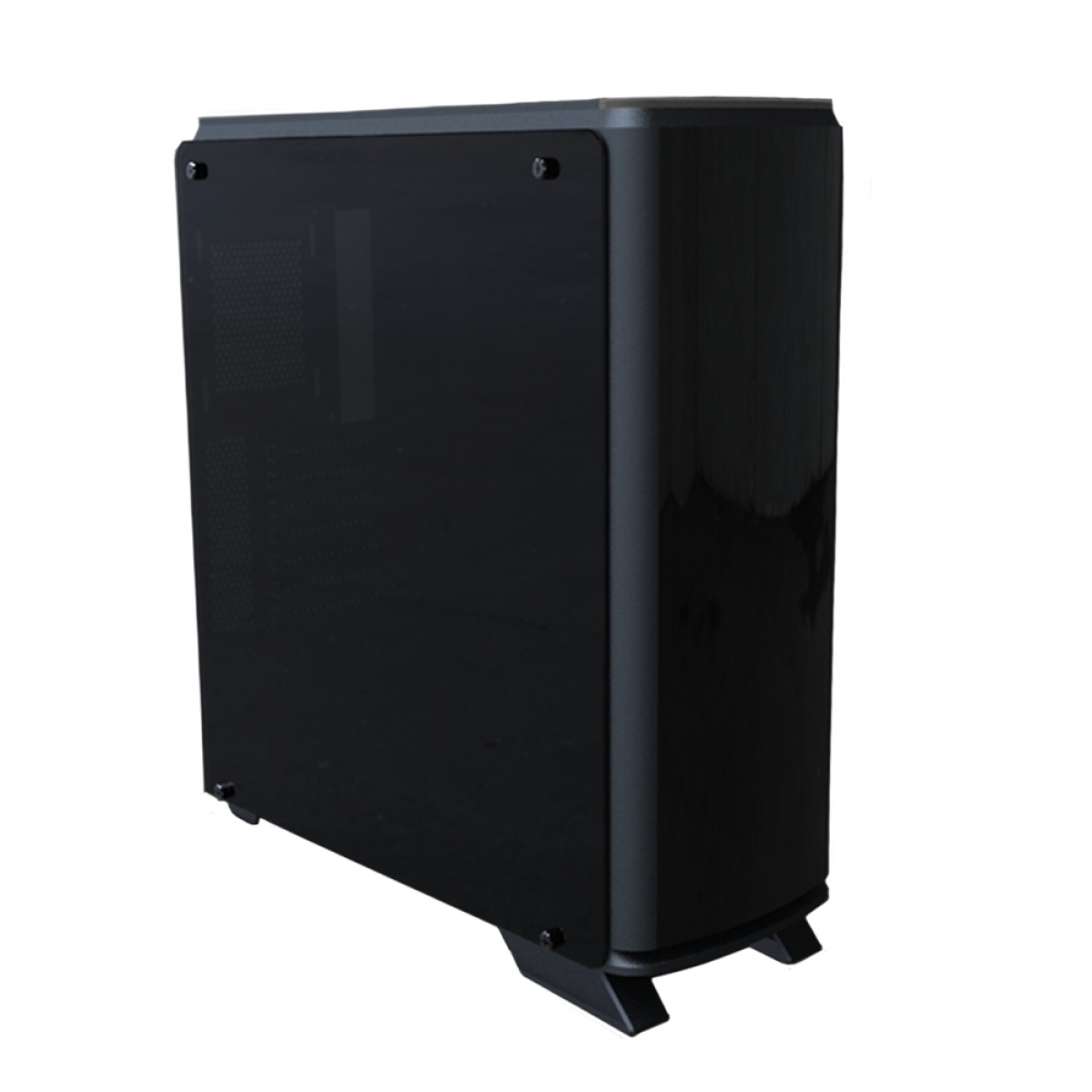 Gabinete Gamer Bluecase BG-007, Mid Tower, S-Fan, Vidro Temperado, Black, S-Fonte