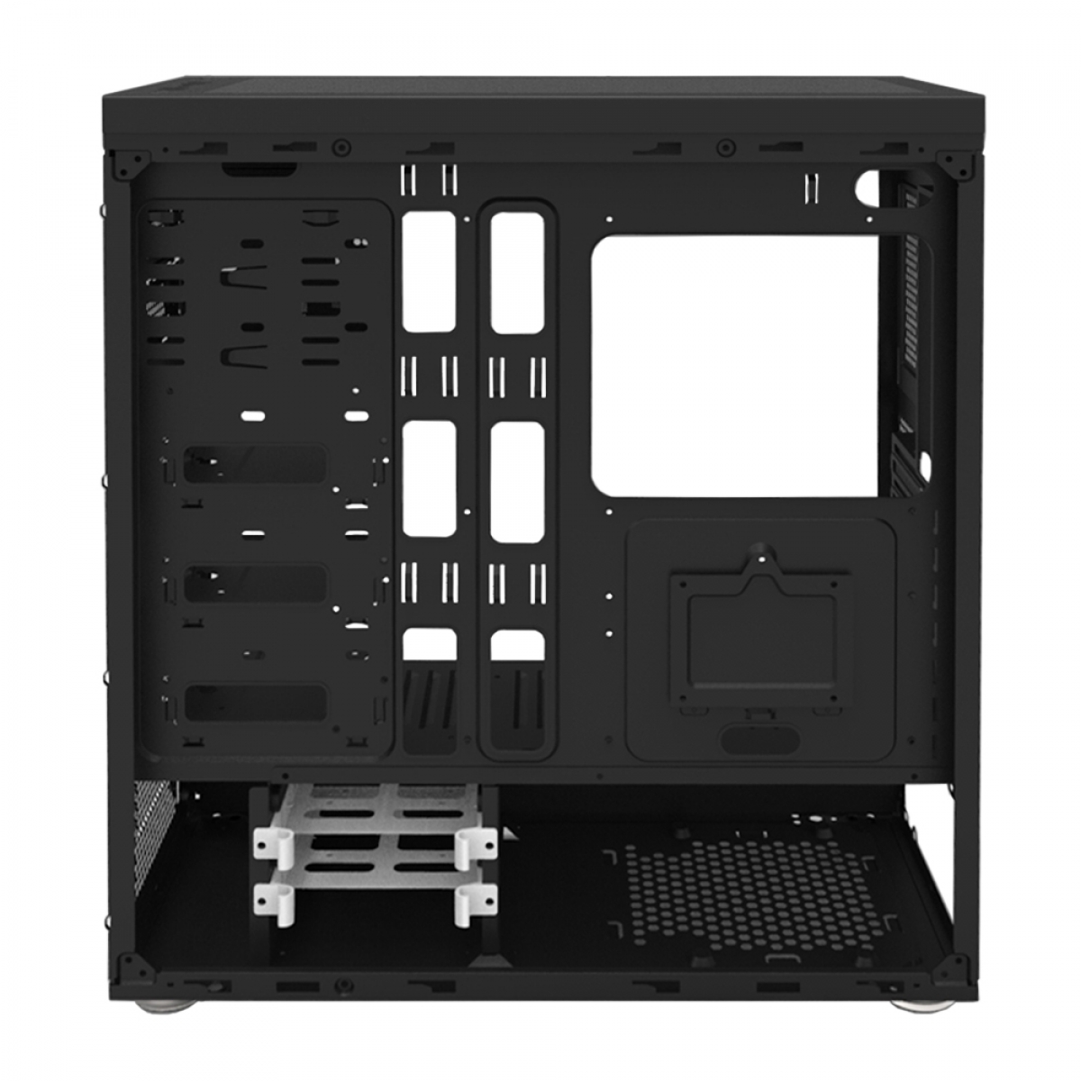 Gabinete Gamer Bluecase BG-007, Mid Tower, S-Fan, Vidro Temperado, Black, S-Fonte