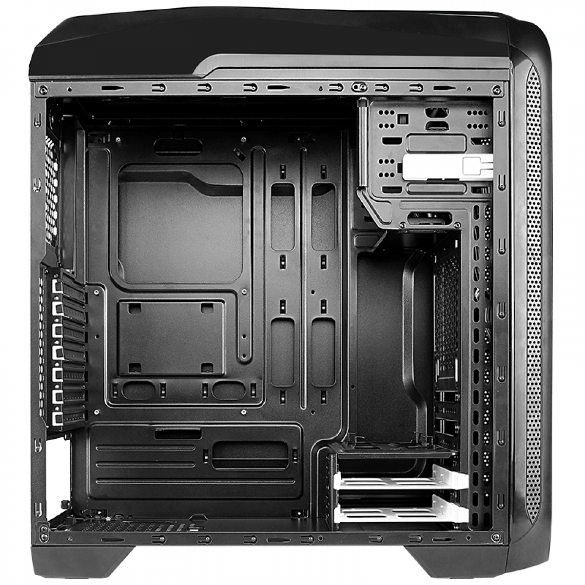 Gabinete Gamer Bluecase BG-024, Mid Tower, S-Fan, Black, S-Fonte
