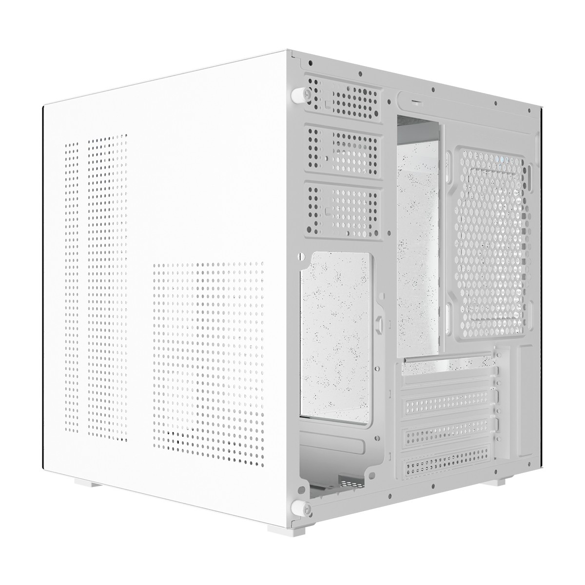 Gabinete Gamer Bluecase BG-066 LITE, Mid Tower, Vidro Temperado, M-ATX, Branco, Sem Fans