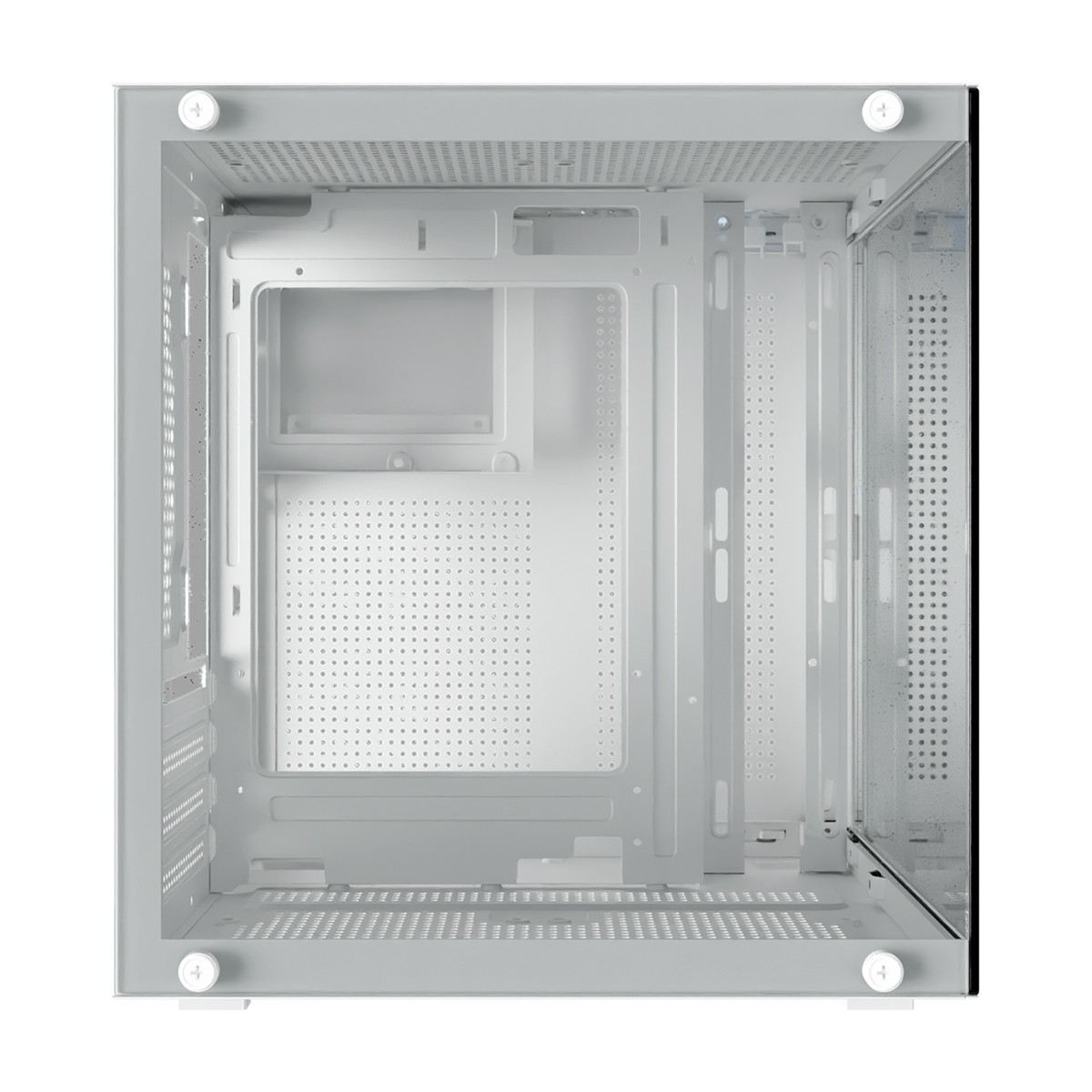 Gabinete Gamer Bluecase BG-066 LITE, Mid Tower, Vidro Temperado, M-ATX, Branco, Sem Fans