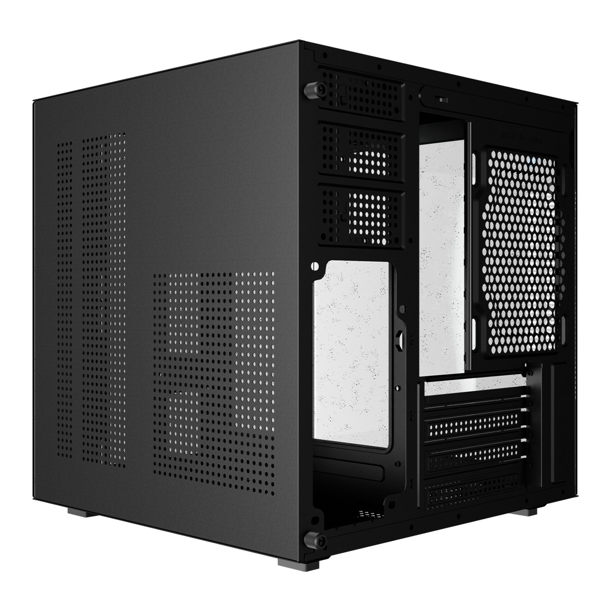 Gabinete Gamer Bluecase BG-066 LITE, Mid Tower, Vidro Temperado, M-ATX, Preto, Sem Fans